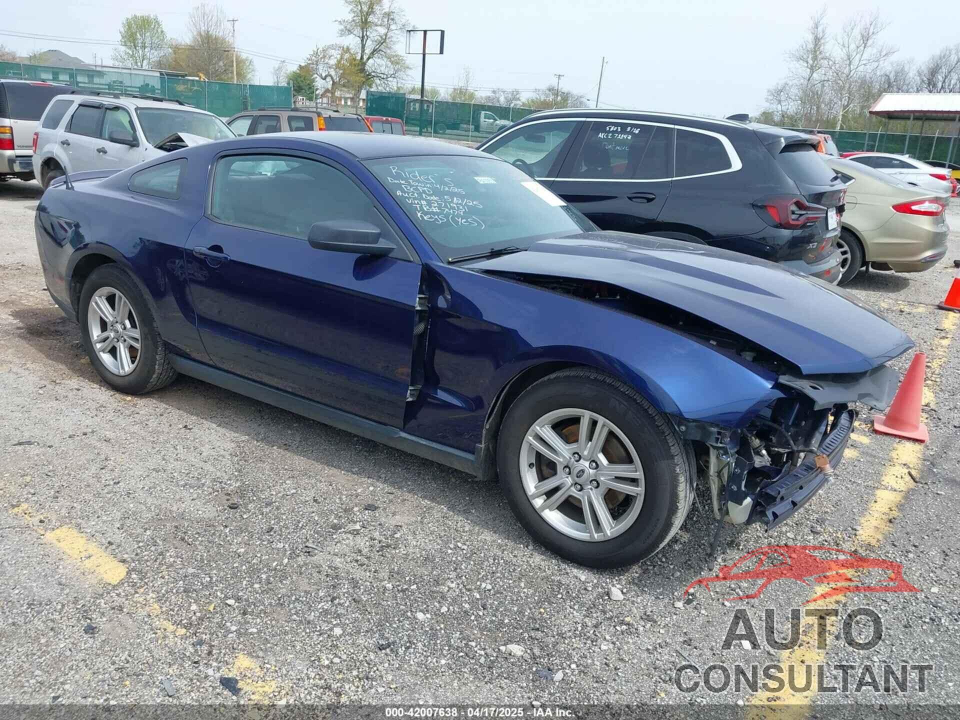 FORD MUSTANG 2012 - 1ZVBP8AM6C5271931