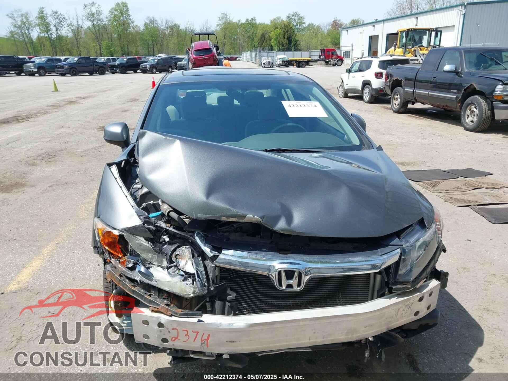 HONDA CIVIC 2012 - 19XFB2F85CE100166