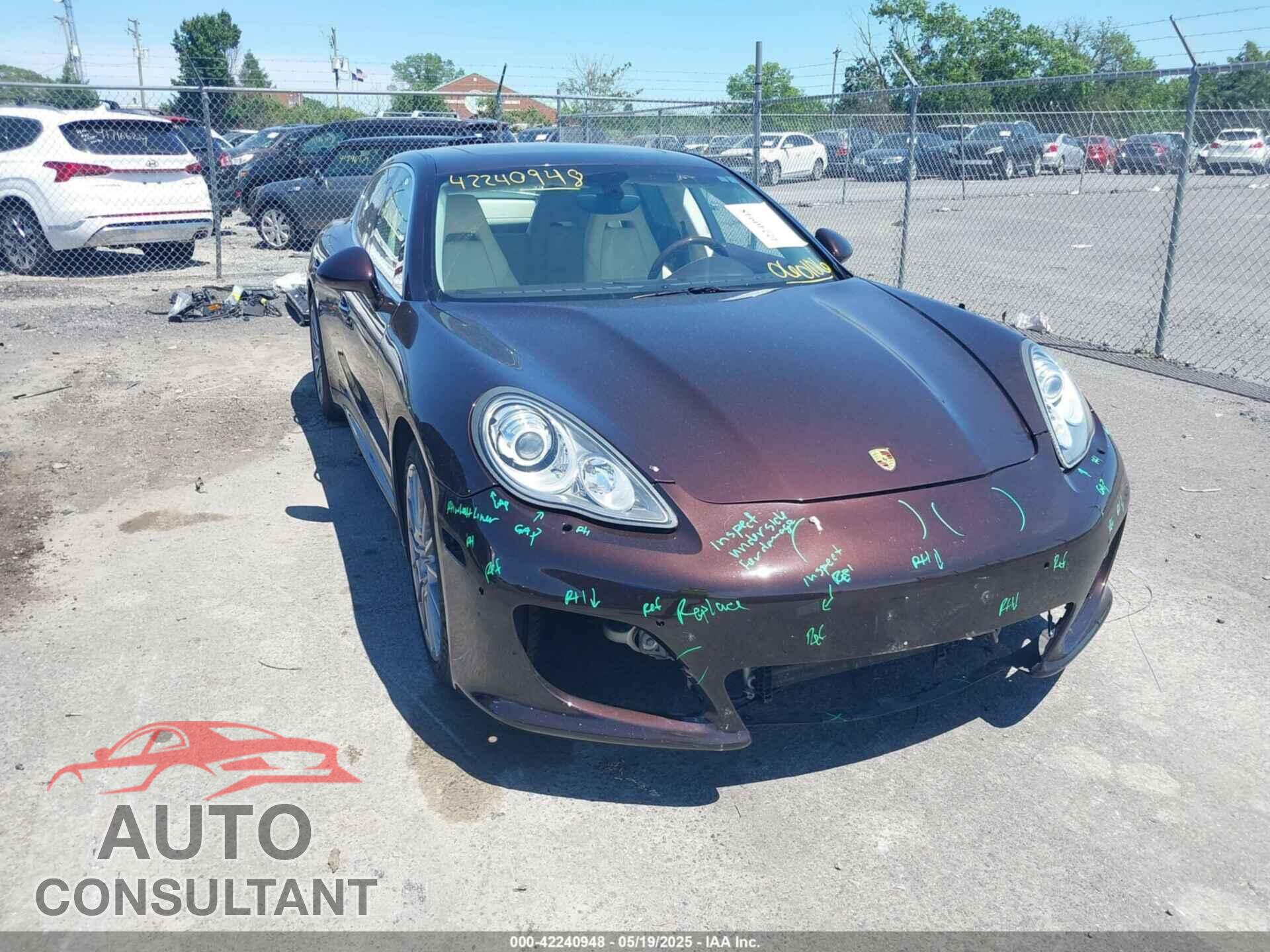 PORSCHE PANAMERA 2012 - WP0AB2A75CL060106