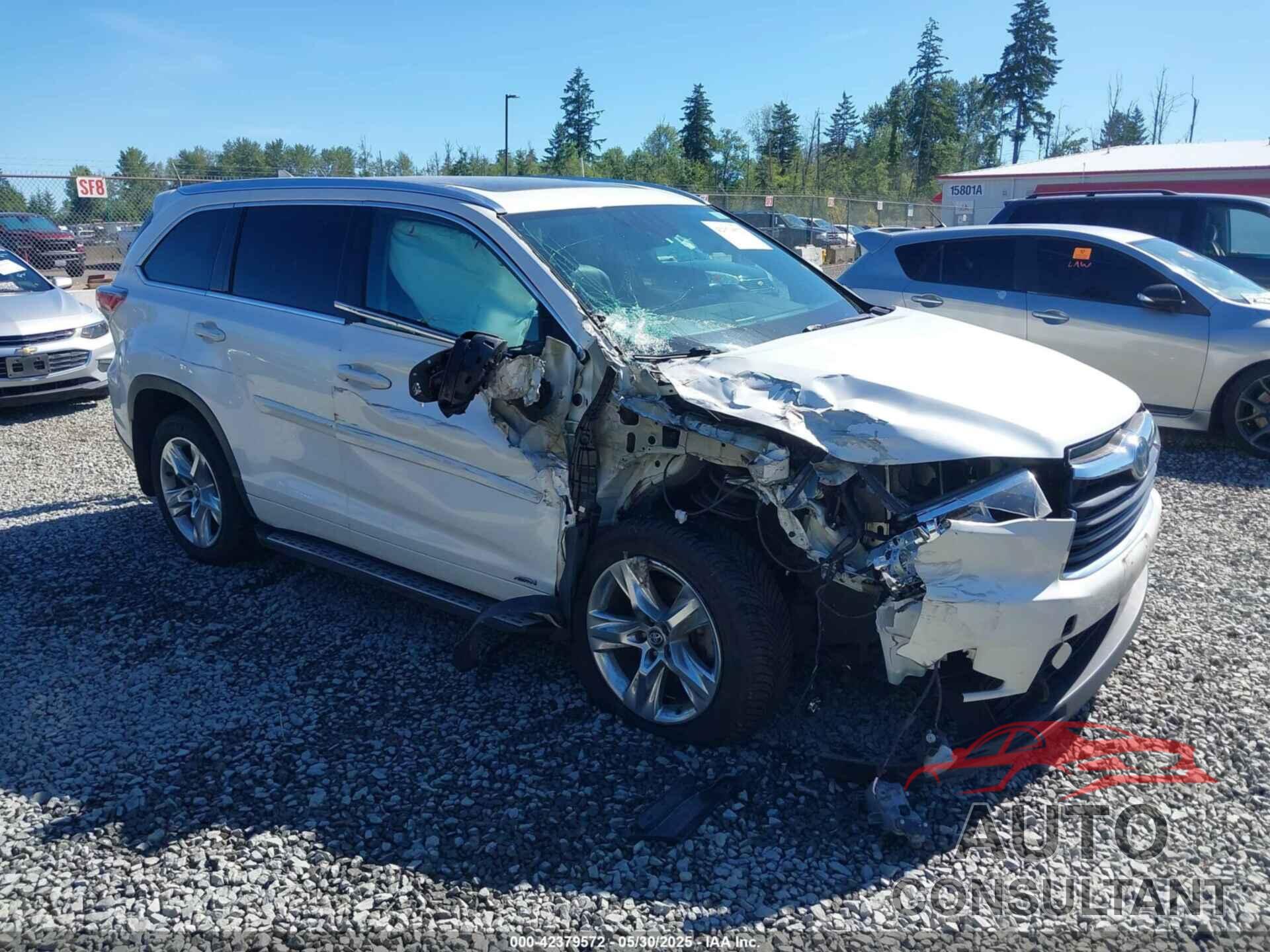 TOYOTA HIGHLANDER HYBRID 2016 - 5TDDCRFH8GS018280