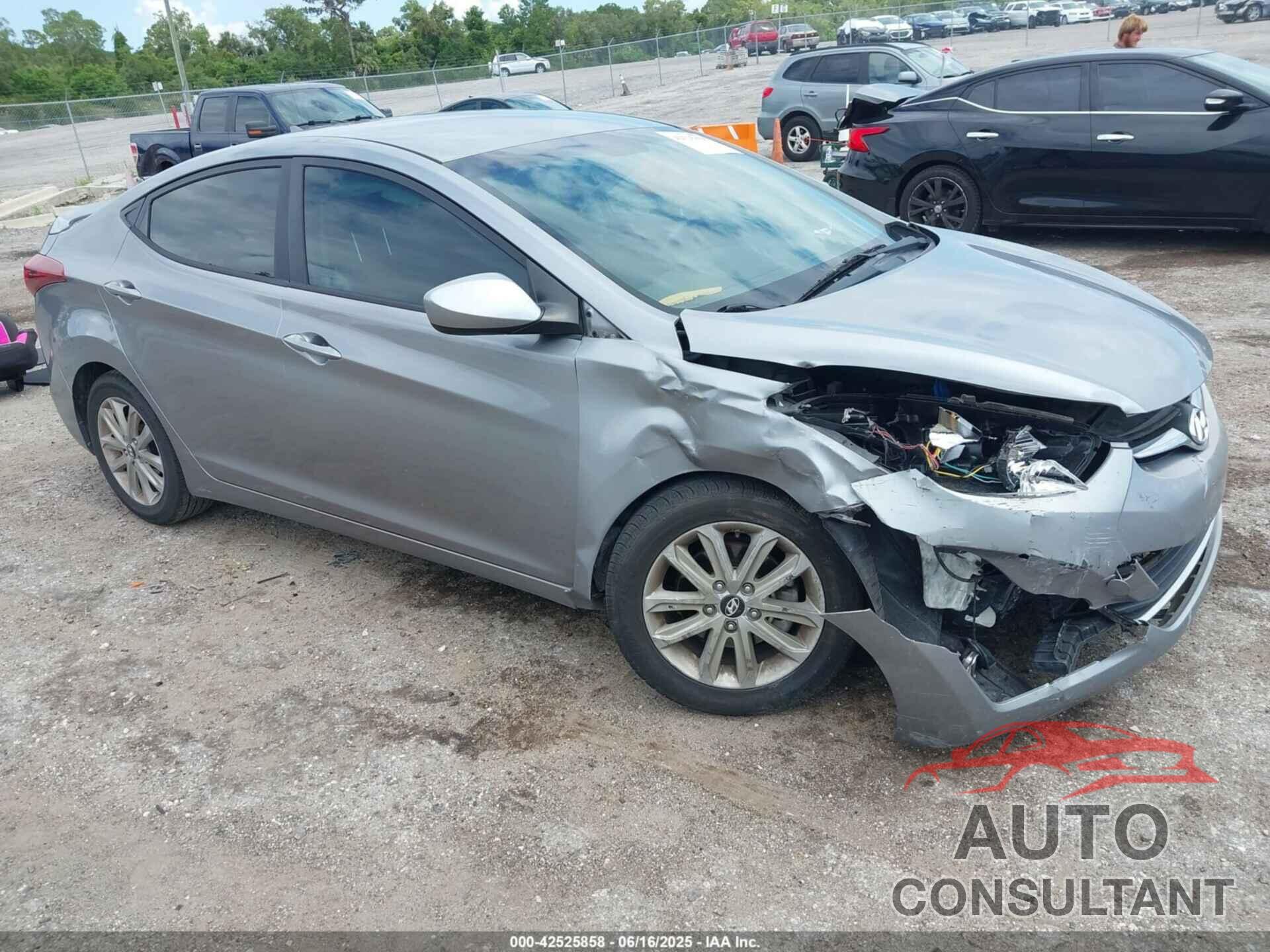 HYUNDAI ELANTRA 2014 - KMHDH4AEXEU158997