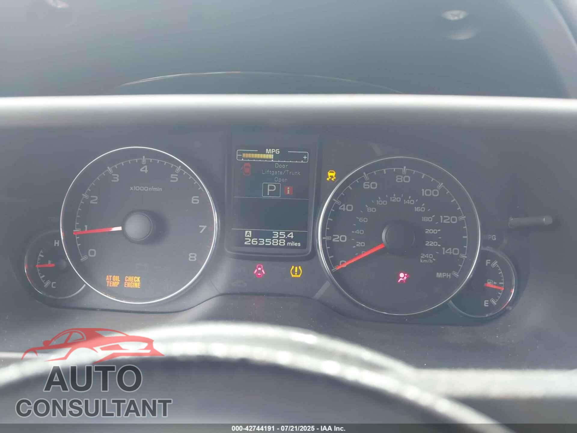 SUBARU OUTBACK 2013 - 4S4BRCKC5D3253029