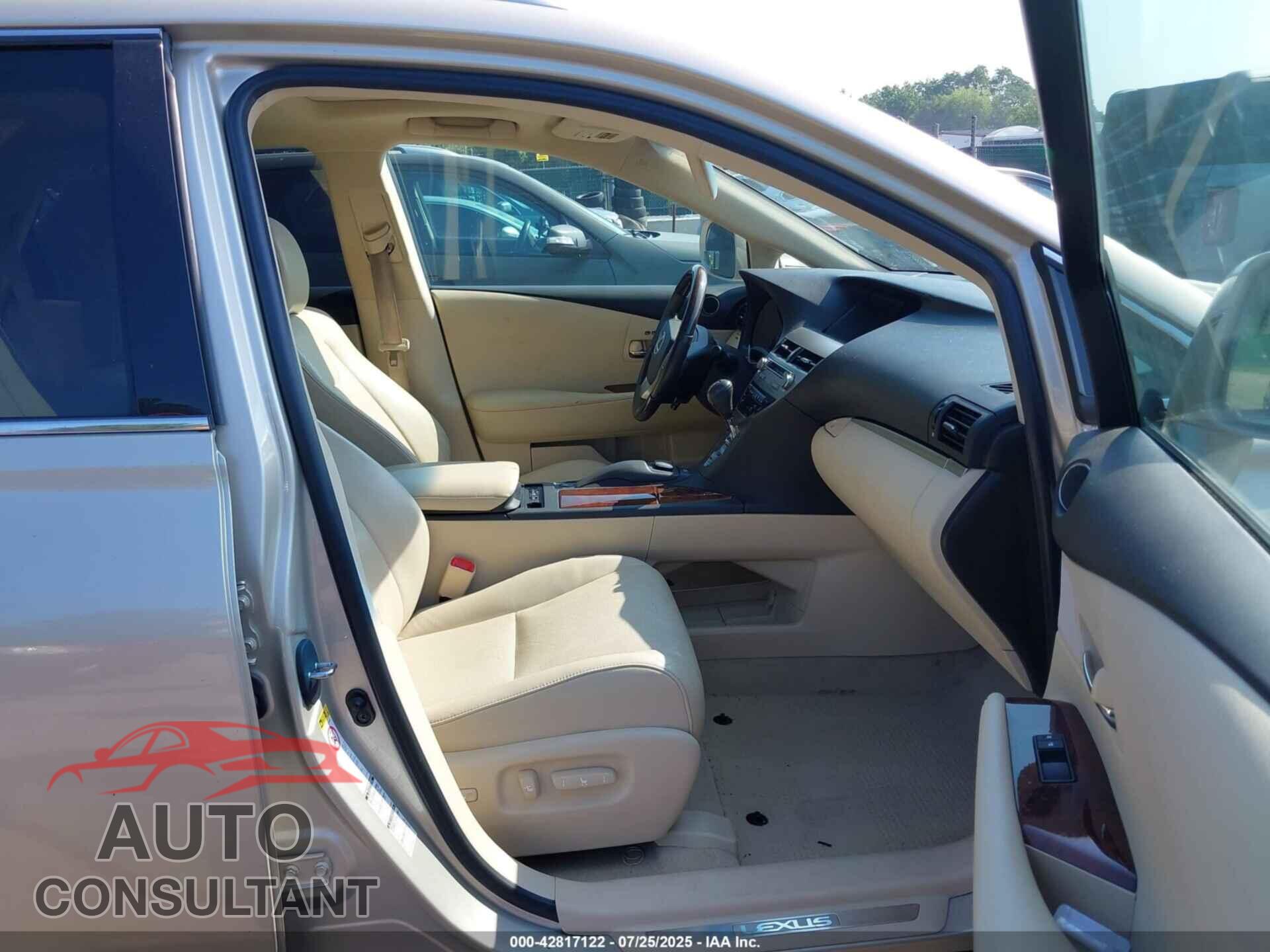 LEXUS RX 350 2013 - 2T2BK1BA7DC186187