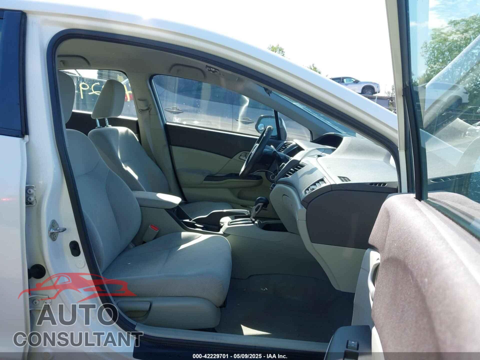 HONDA CIVIC 2012 - 19XFB2F58CE341225