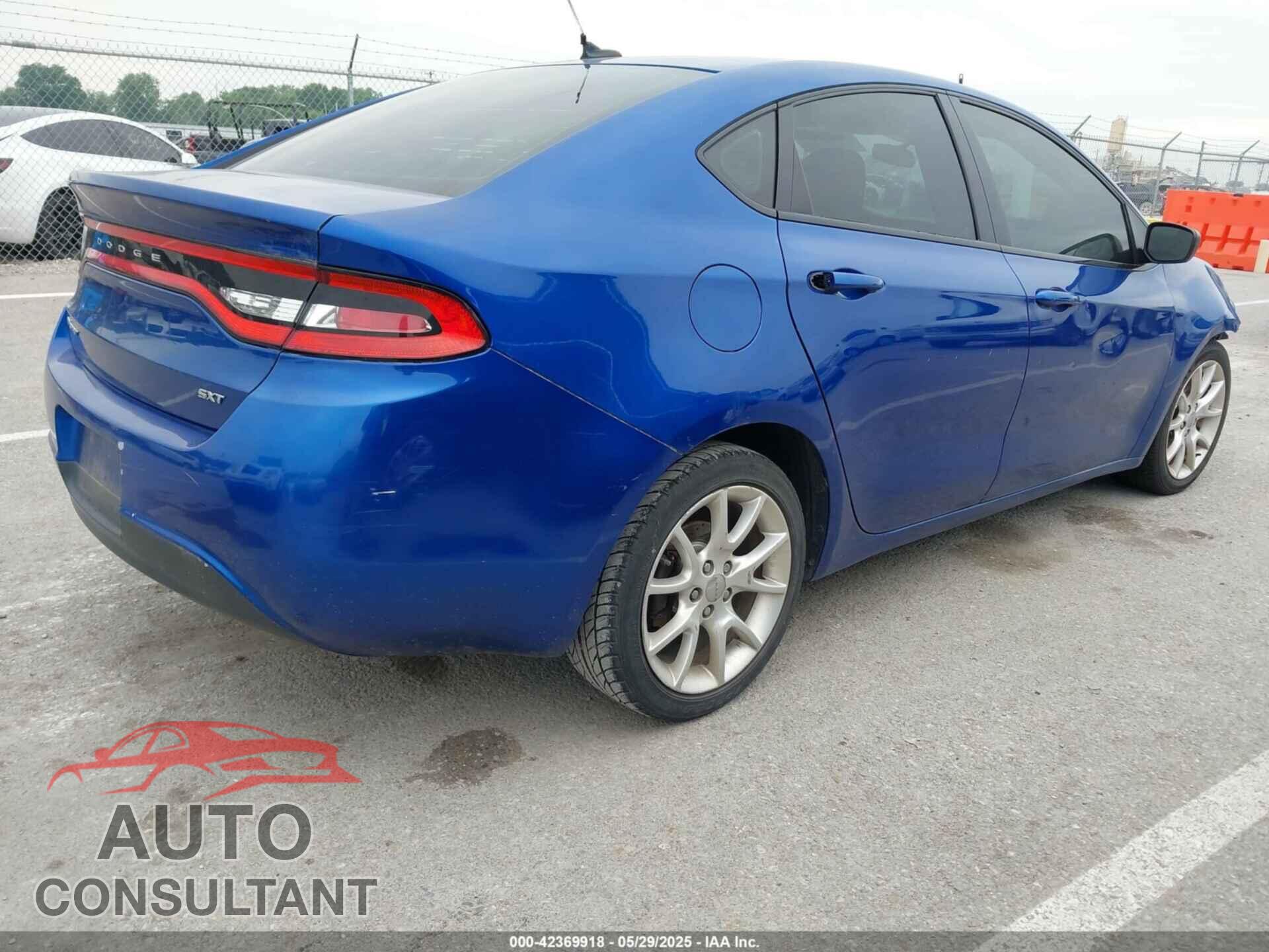 DODGE DART 2013 - 1C3CDFBA7DD318386