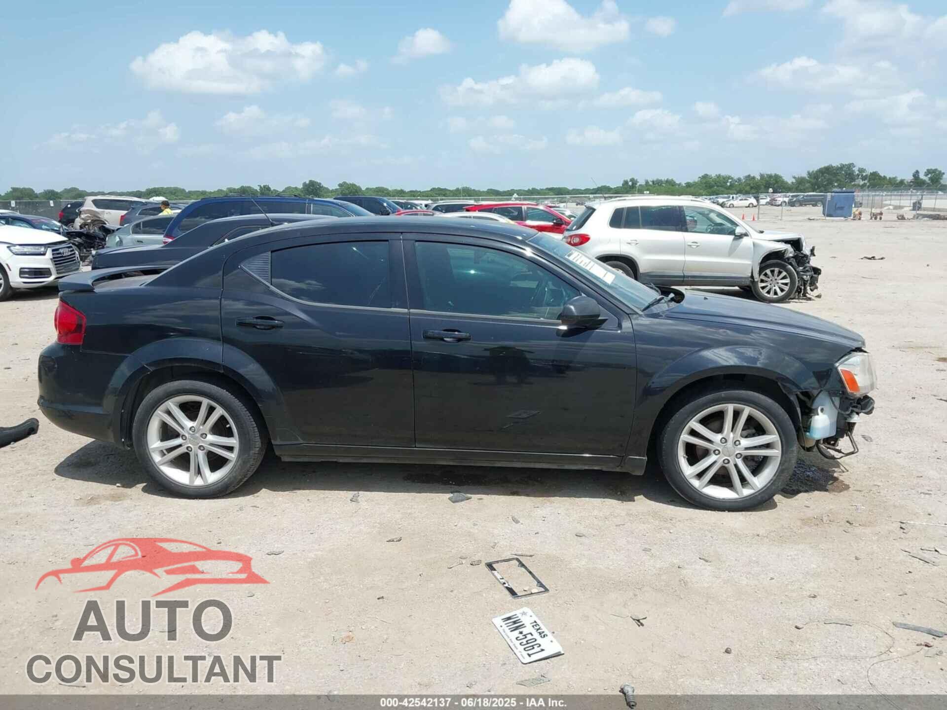 DODGE AVENGER 2012 - 1C3CDZCBXCN182921