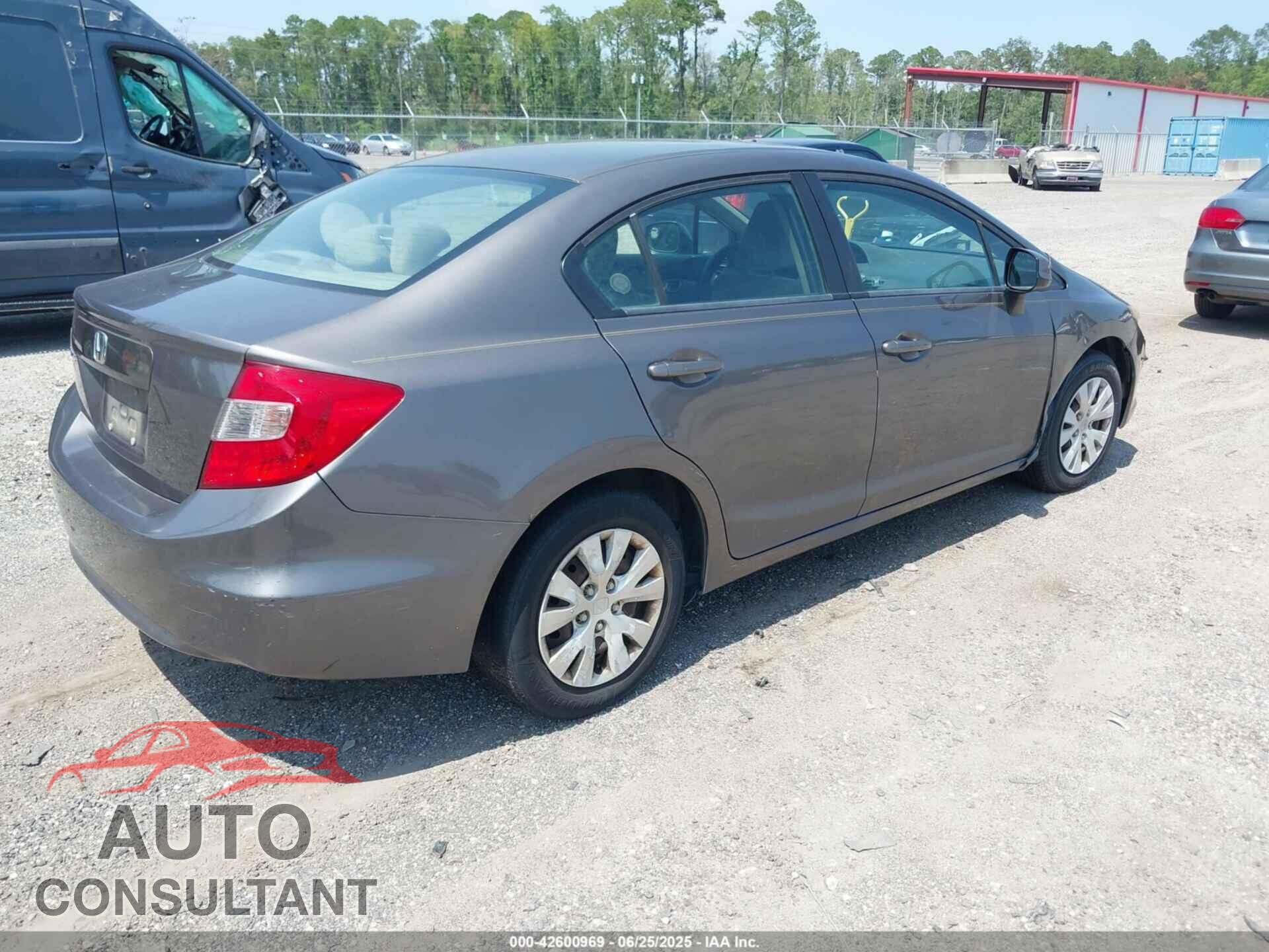 HONDA CIVIC 2012 - 19XFB2F51CE392629