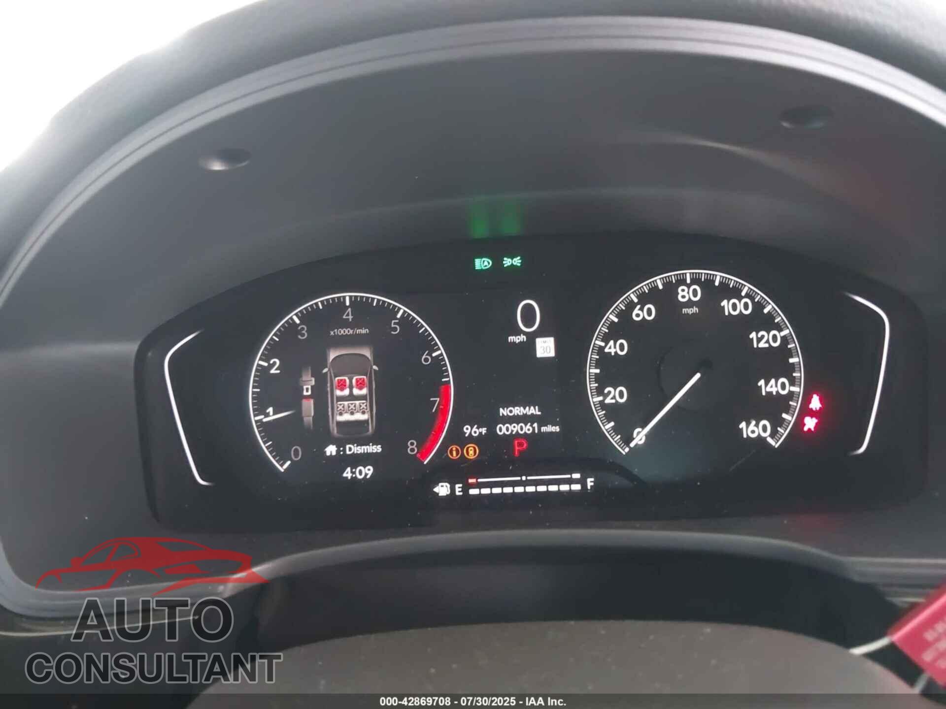 HONDA CIVIC 2025 - 2HGFE2F59SH554194