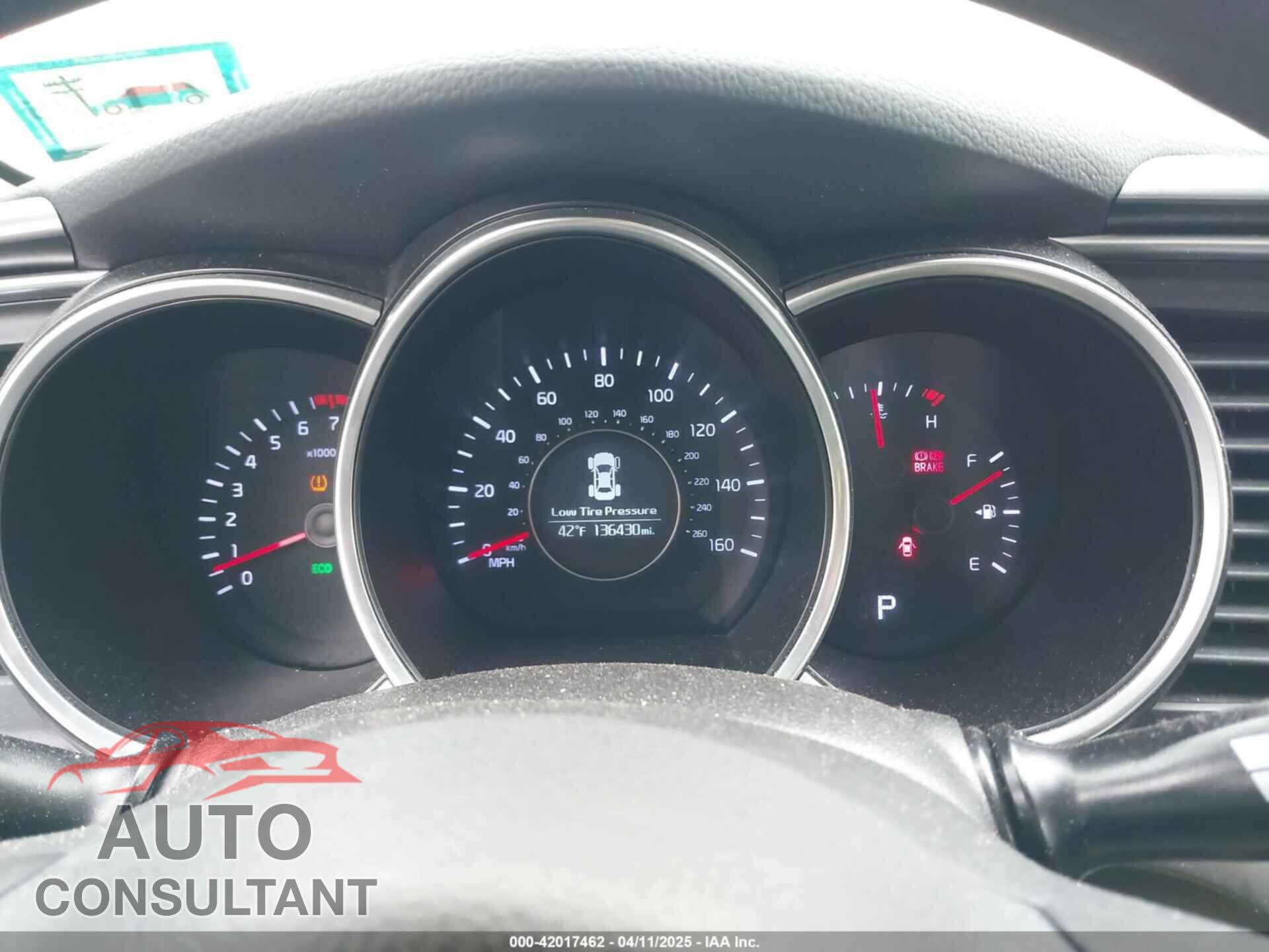 KIA OPTIMA 2014 - KNAGM4A70E5458831