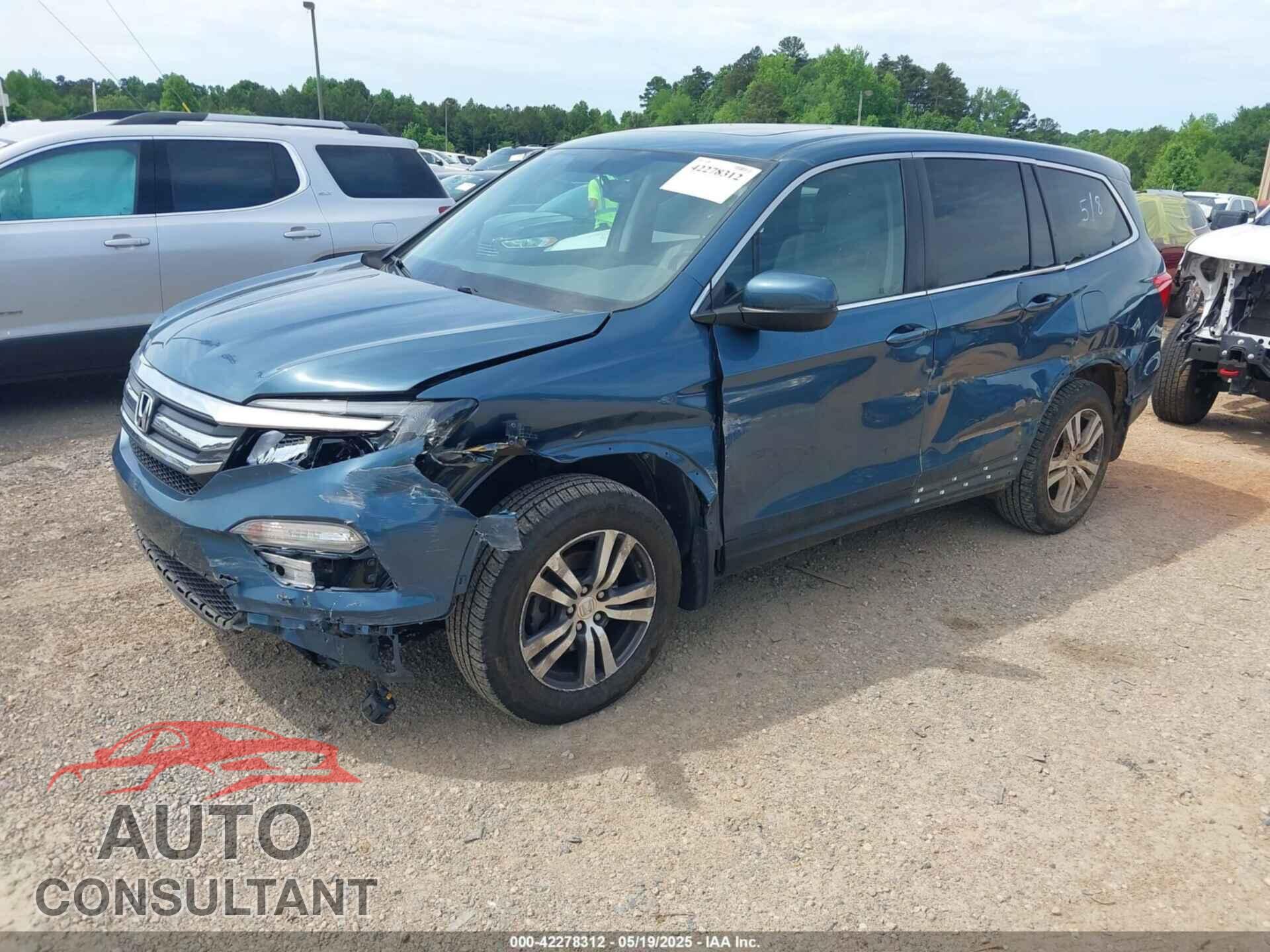 HONDA PILOT 2017 - 5FNYF6H56HB078879