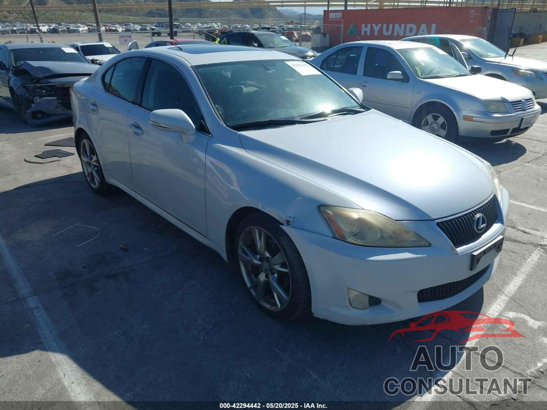 LEXUS IS 250 2009 - JTHBK262592088289
