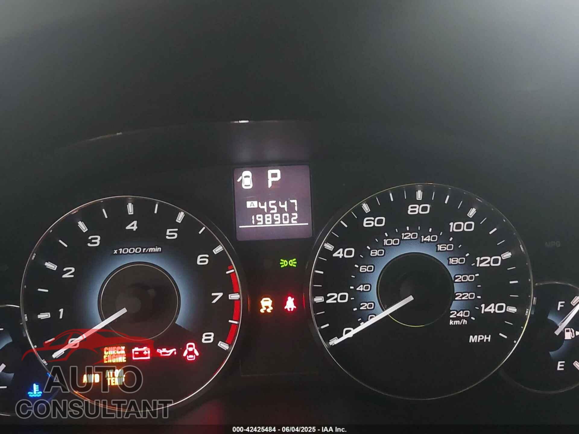 SUBARU OUTBACK 2010 - 4S4BRBKC9A3377763