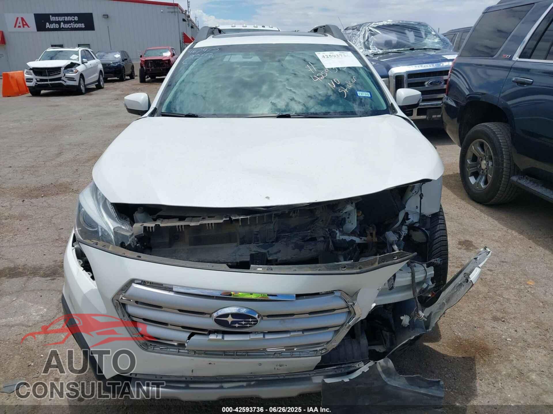 SUBARU OUTBACK 2017 - 4S4BSENC0H3294282