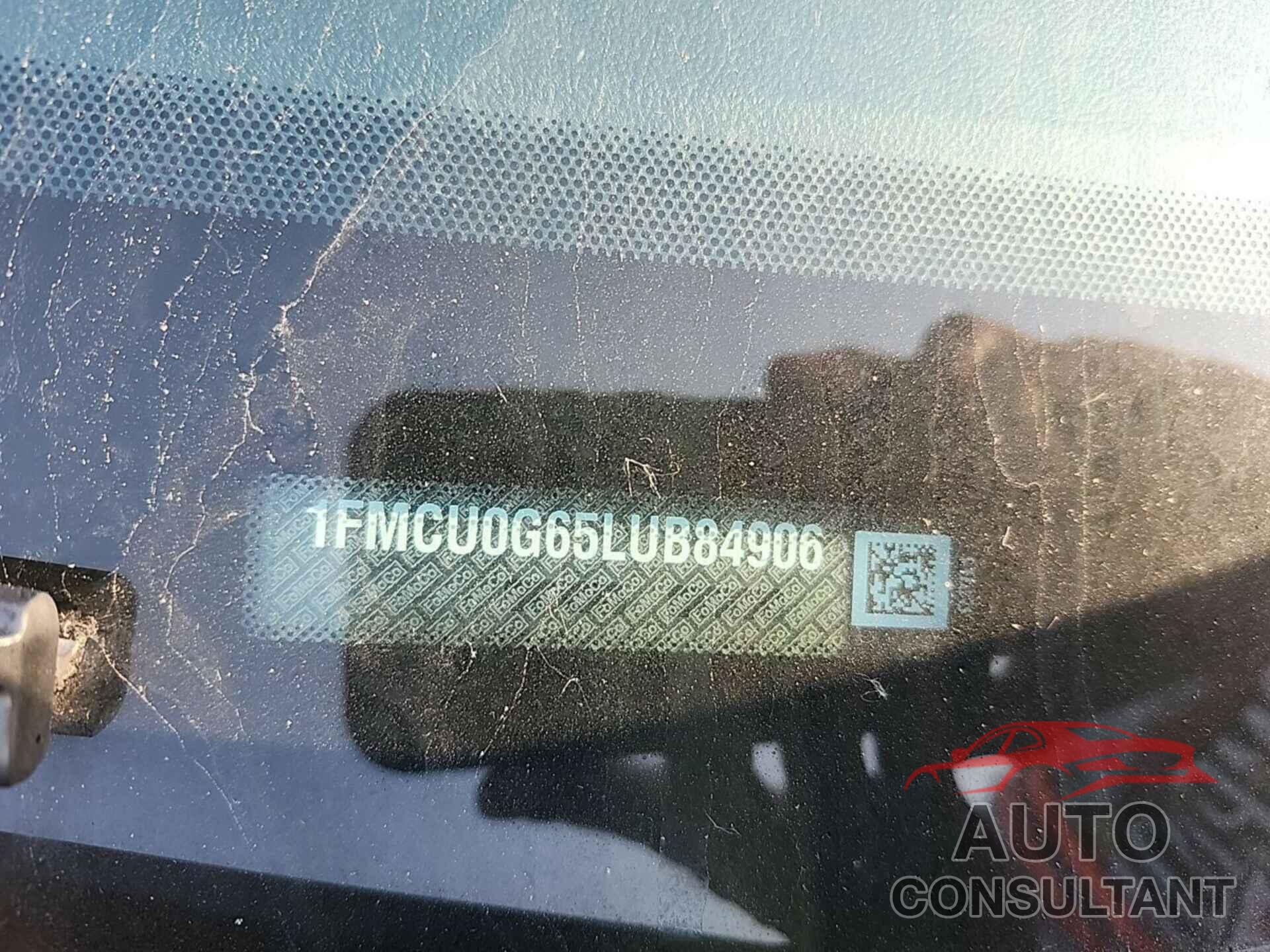 FORD ESCAPE 2020 - 1FMCU0G65LUB84906