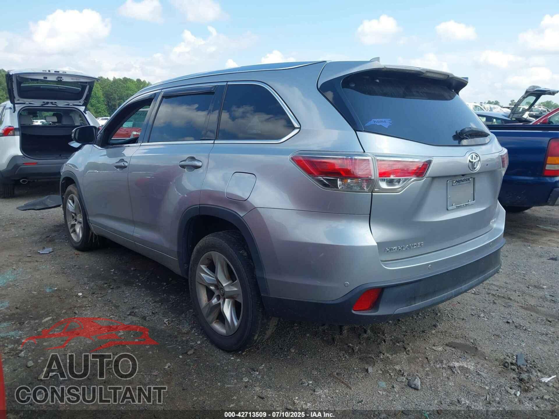 TOYOTA HIGHLANDER 2016 - 5TDYKRFH2GS126866
