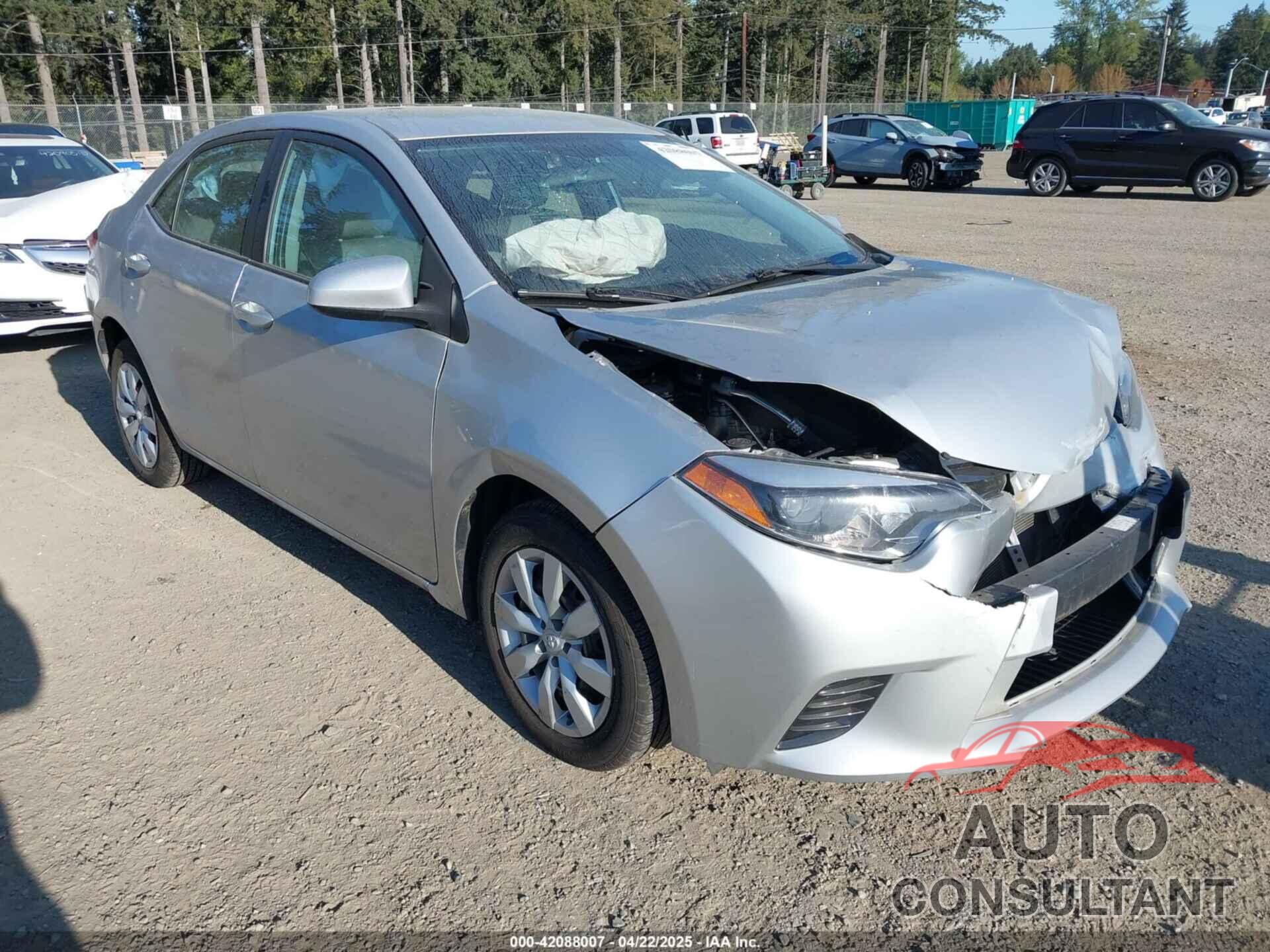 TOYOTA COROLLA 2016 - 2T1BURHE2GC679304