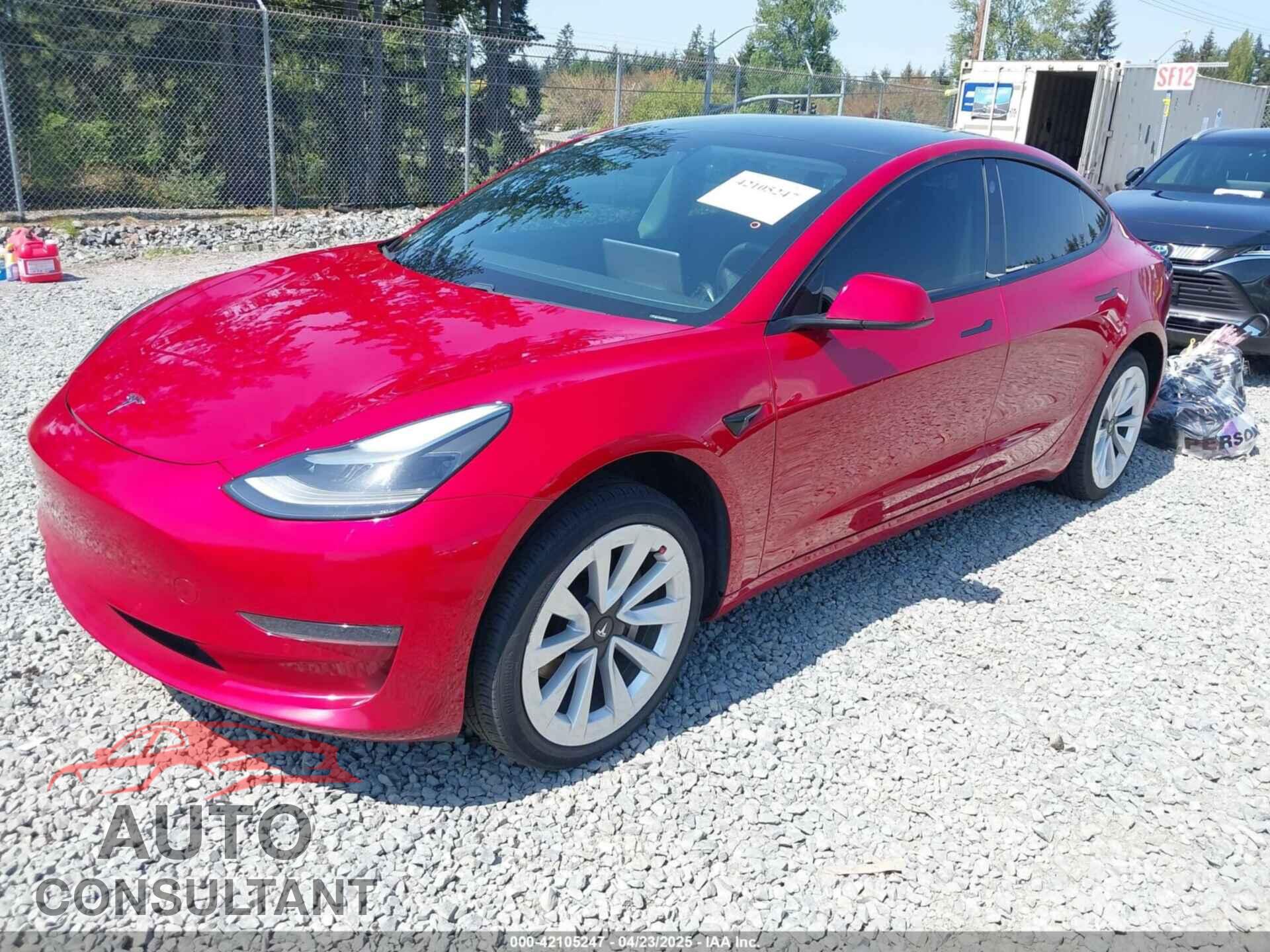 TESLA MODEL 3 2021 - 5YJ3E1EB6MF054361