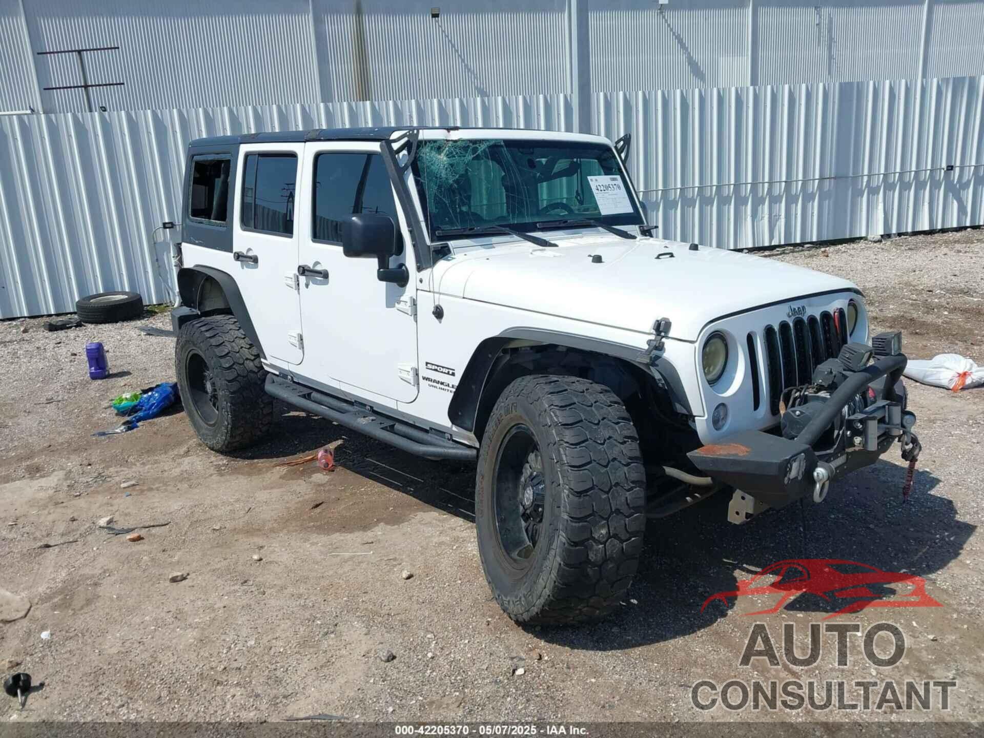 JEEP WRANGLER UNLIMITED 2017 - 1C4BJWDG4HL549310