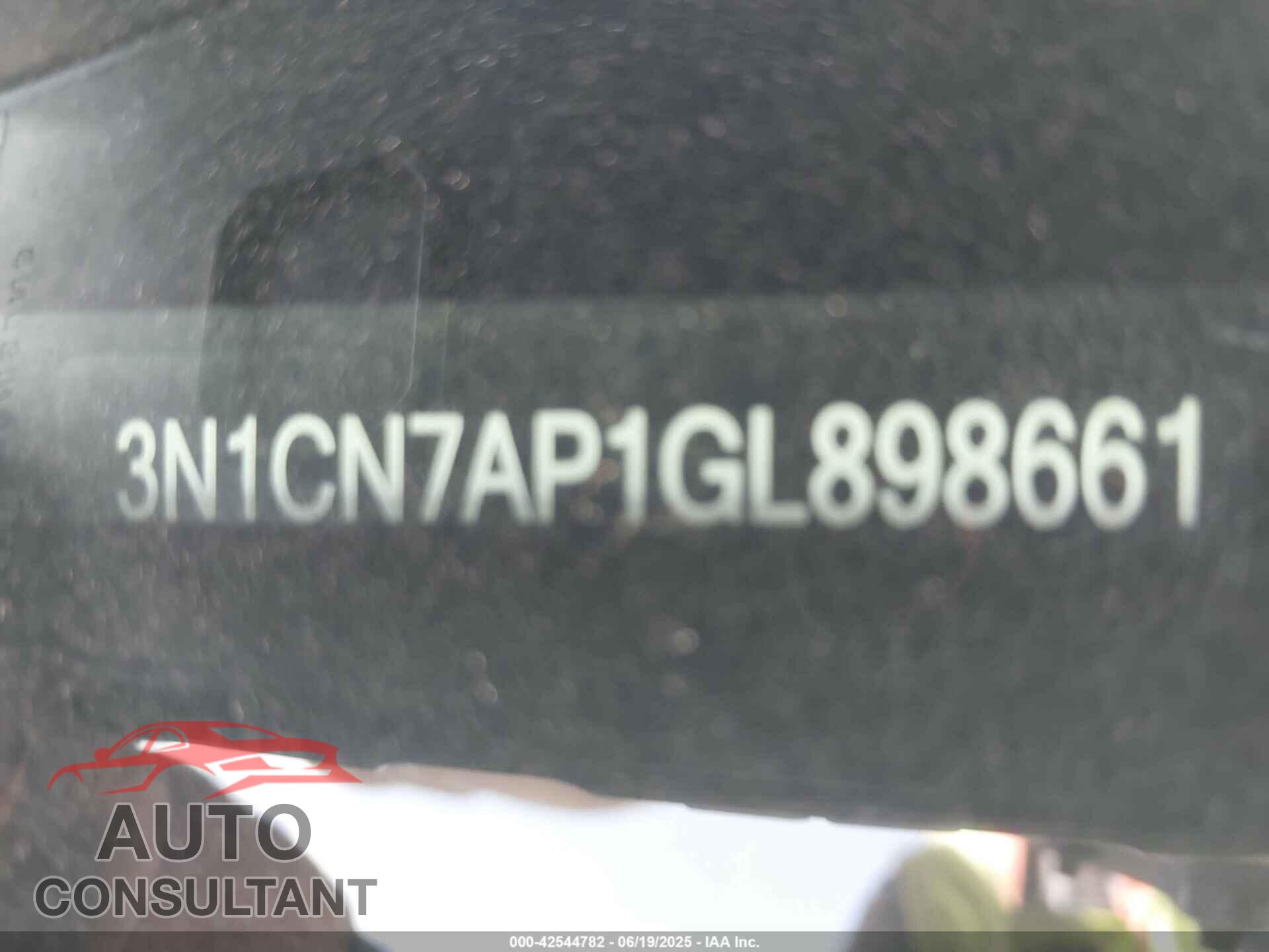 NISSAN VERSA 2016 - 3N1CN7AP1GL898661