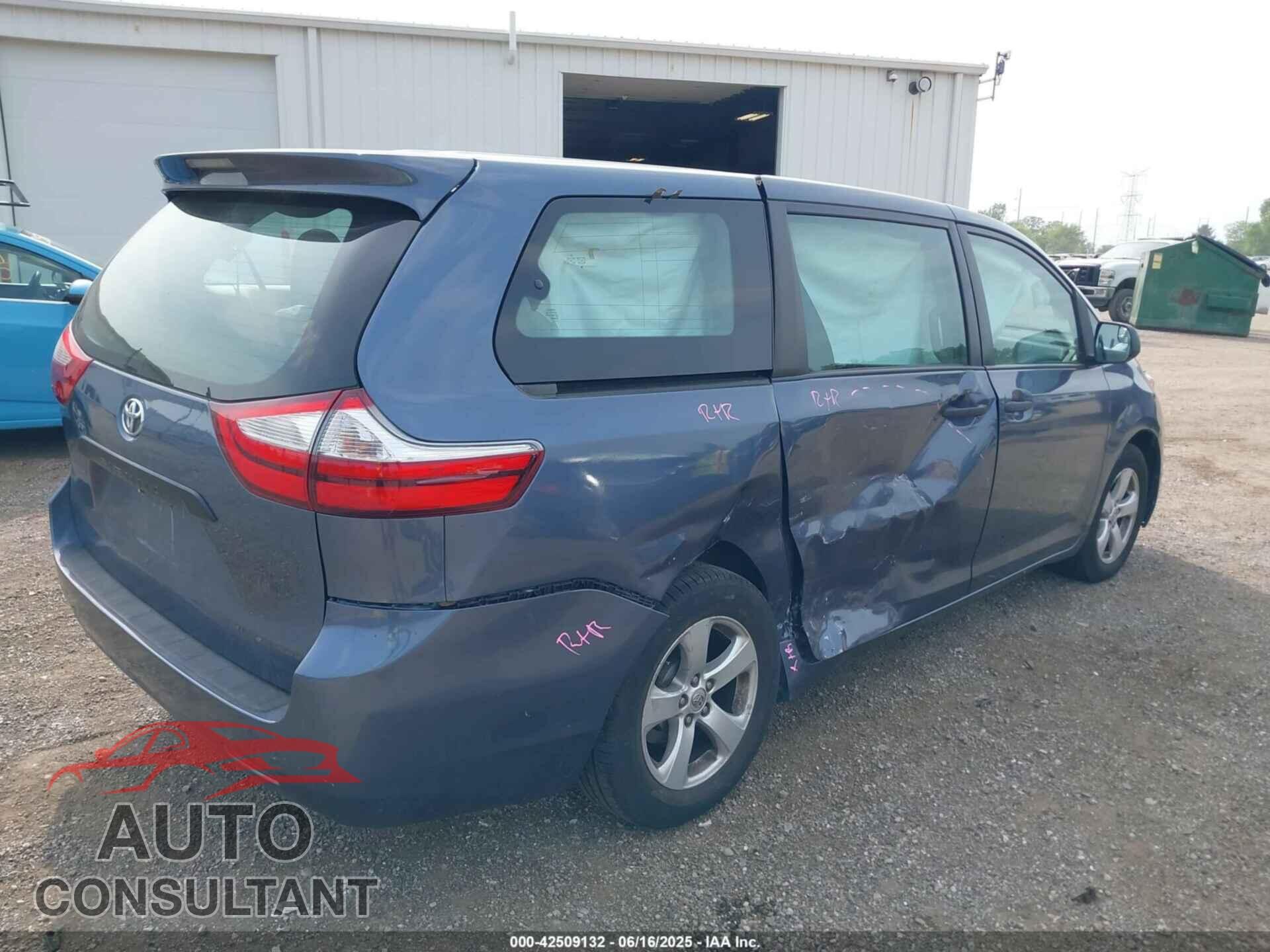 TOYOTA SIENNA 2017 - 5TDZZ3DC3HS805986