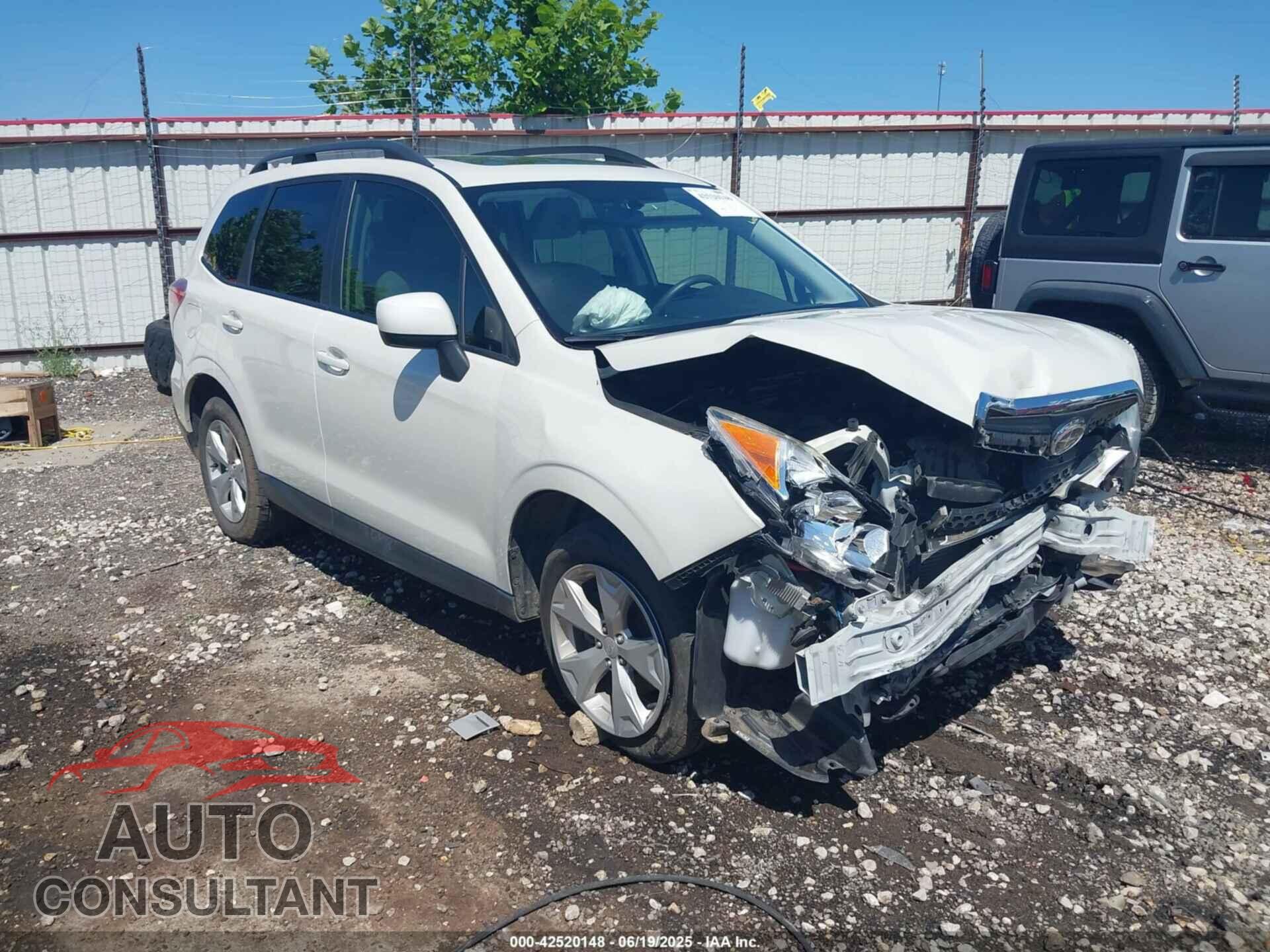 SUBARU FORESTER 2015 - JF2SJADC0FH523840