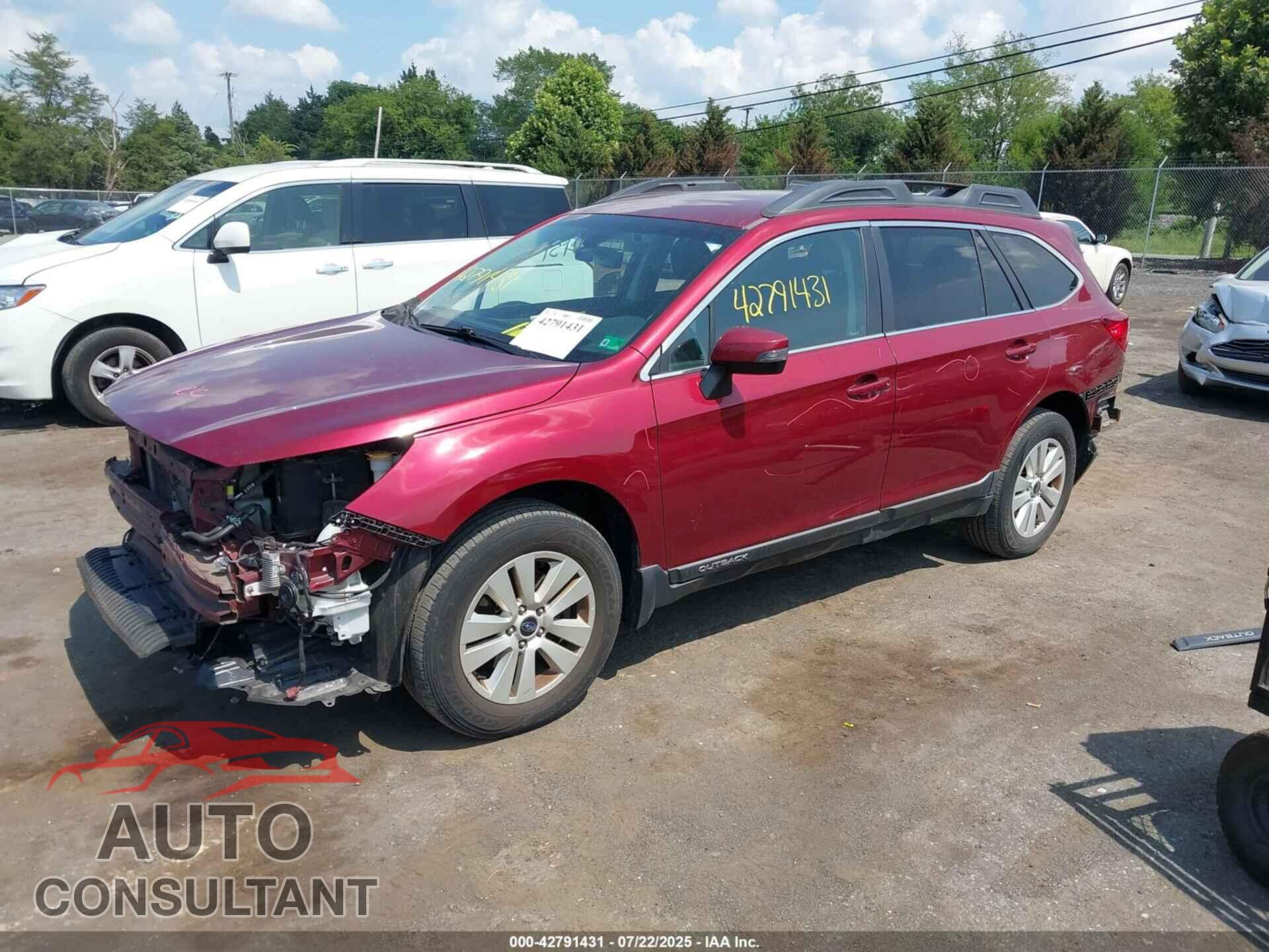 SUBARU OUTBACK 2017 - 4S4BSAFC9H3202741