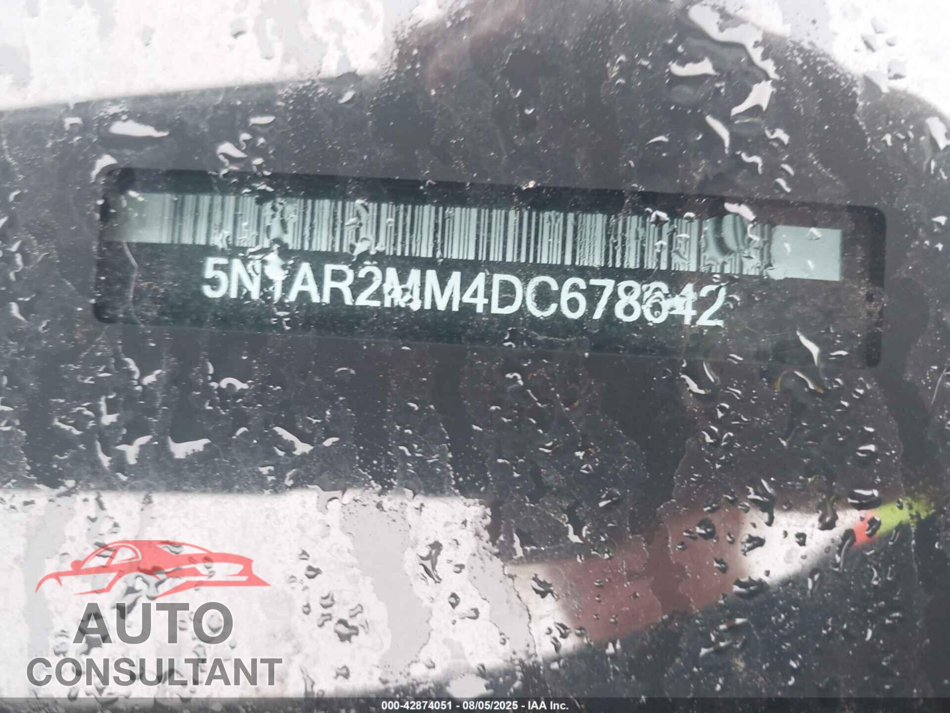 NISSAN PATHFINDER 2013 - 5N1AR2MM4DC678642