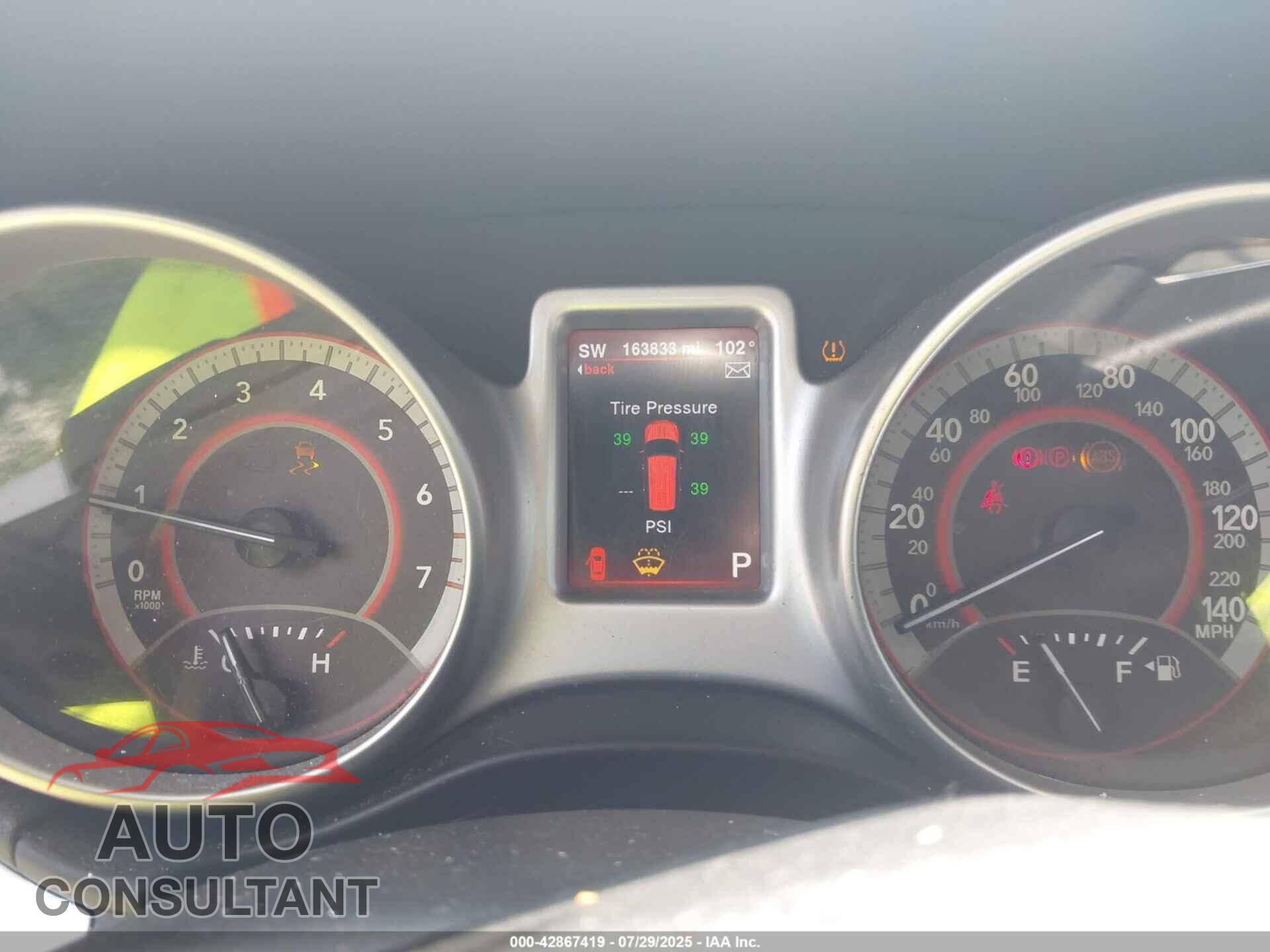 DODGE JOURNEY 2014 - 3C4PDDFG9ET257392