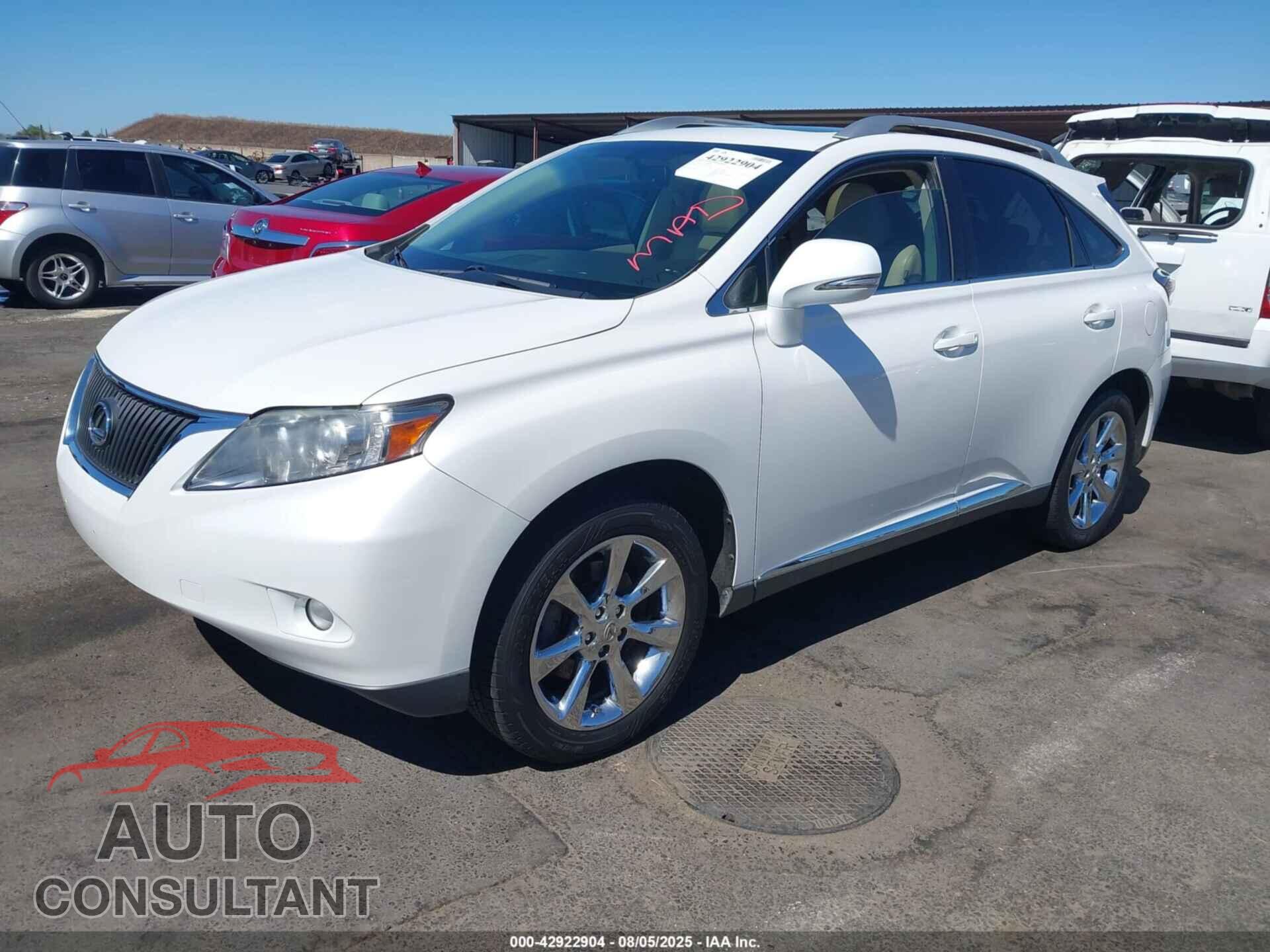LEXUS RX 350 2010 - 2T2ZK1BA3AC005466