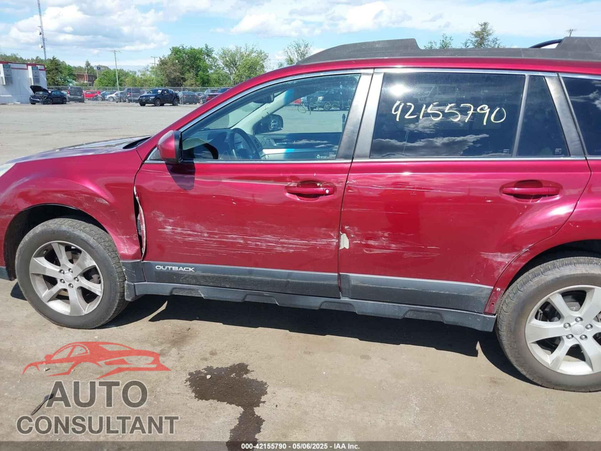 SUBARU OUTBACK 2013 - 4S4BRBGC0D3232396
