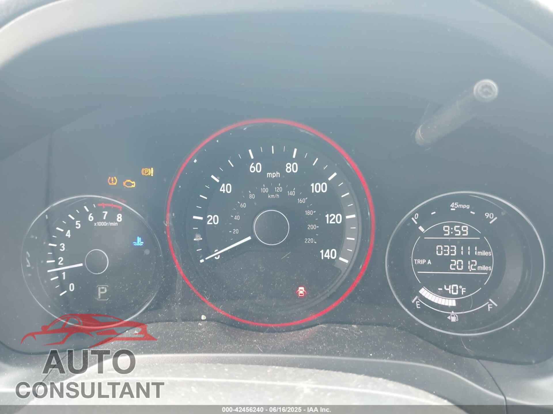 HONDA HR-V 2017 - 3CZRU5H50HM708468