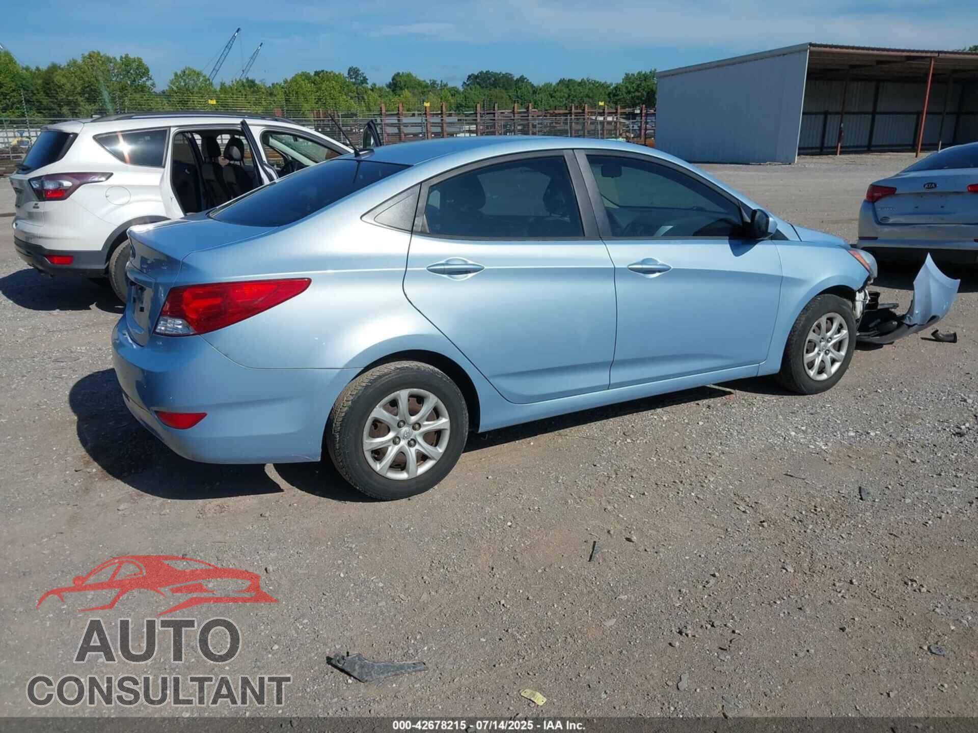 HYUNDAI ACCENT 2012 - KMHCT4AE9CU222695