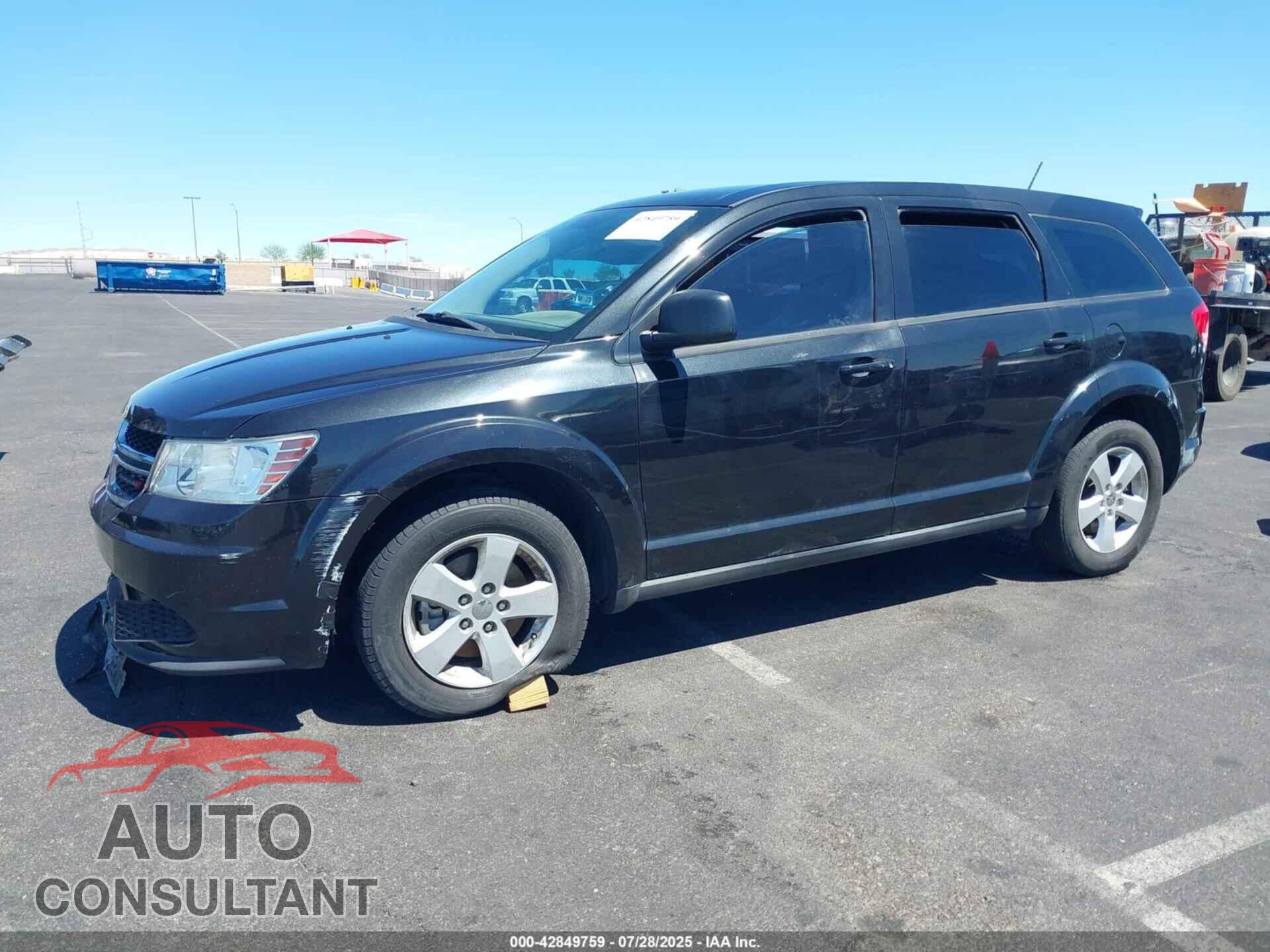 DODGE JOURNEY 2013 - 3C4PDCAB1DT653255