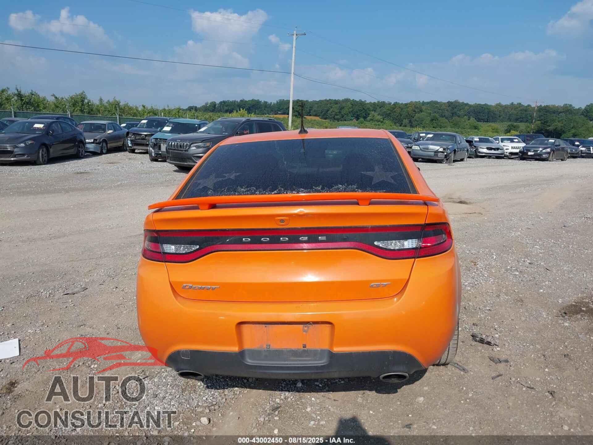DODGE DART 2014 - 1C3CDFEB0ED678136