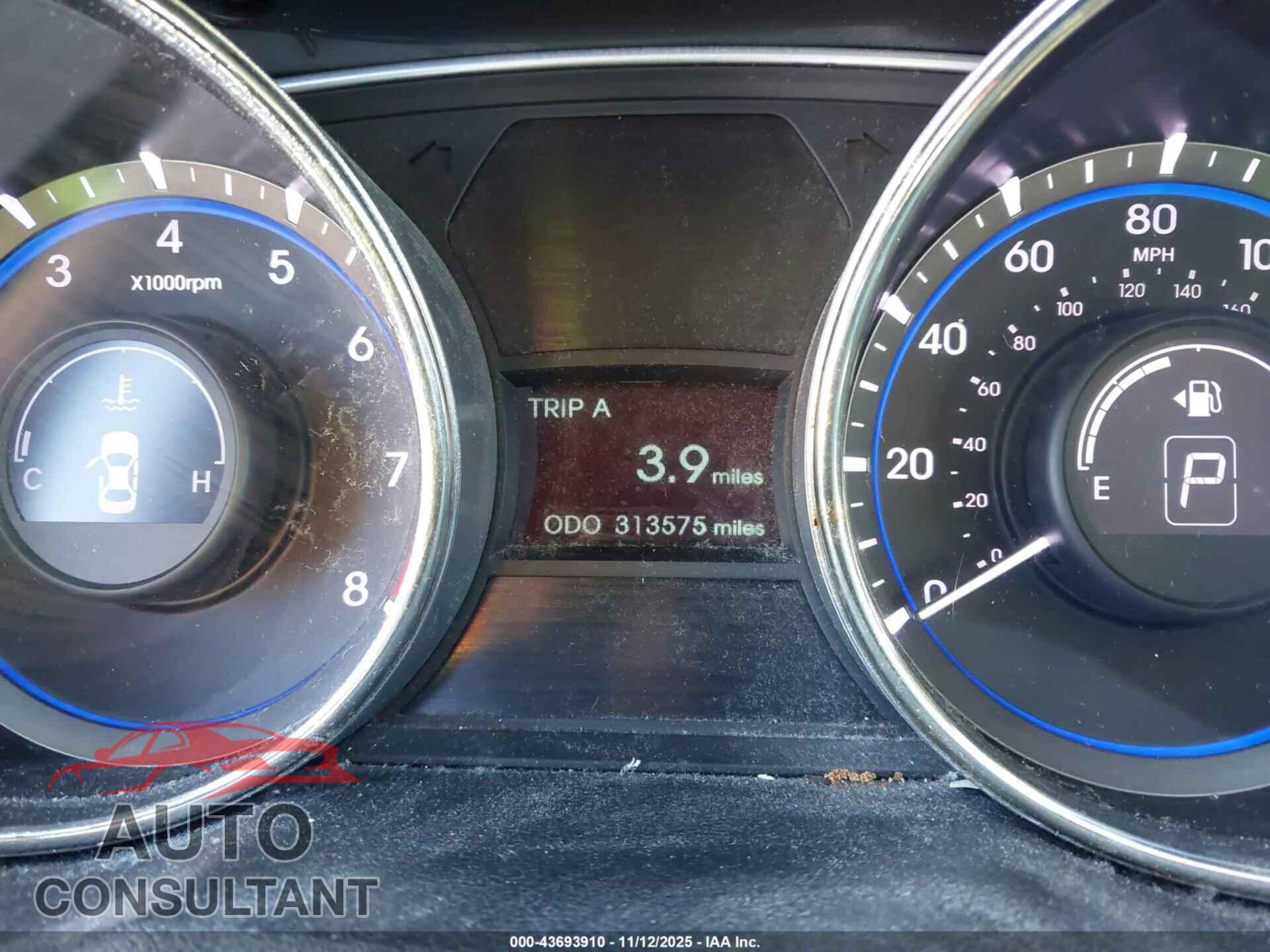 HYUNDAI SONATA 2012 - 5NPEC4AC5CH453776