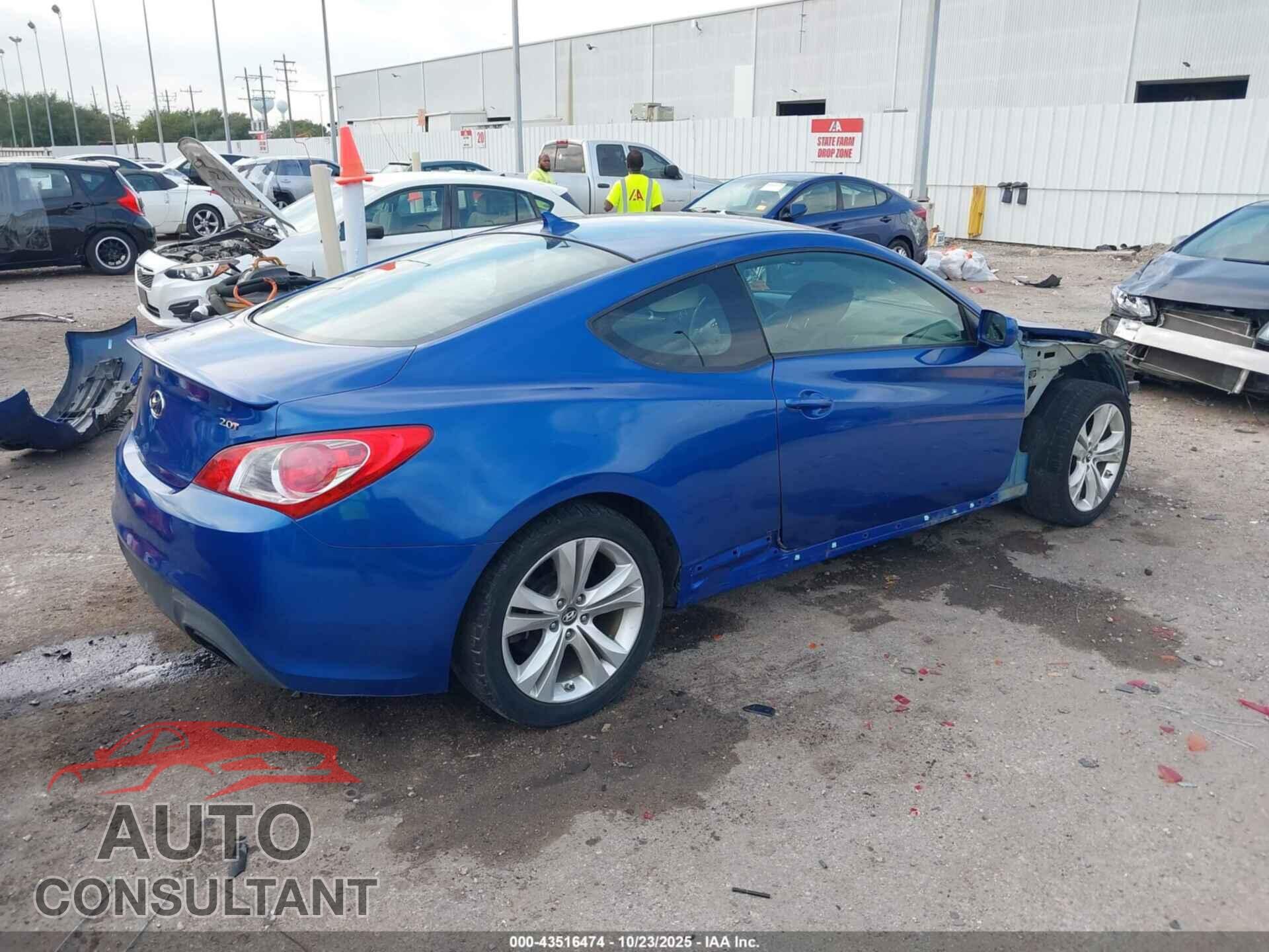 HYUNDAI GENESIS 2012 - KMHHT6KD8CU065880