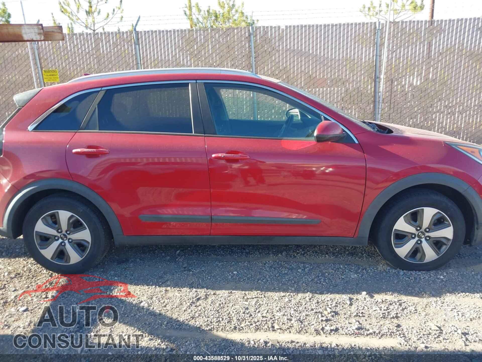 KIA NIRO 2017 - KNDCB3LC2H5057331