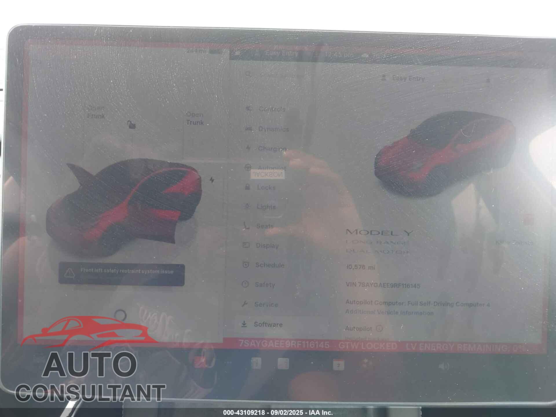 TESLA MODEL Y 2024 - 7SAYGAEE9RF116145