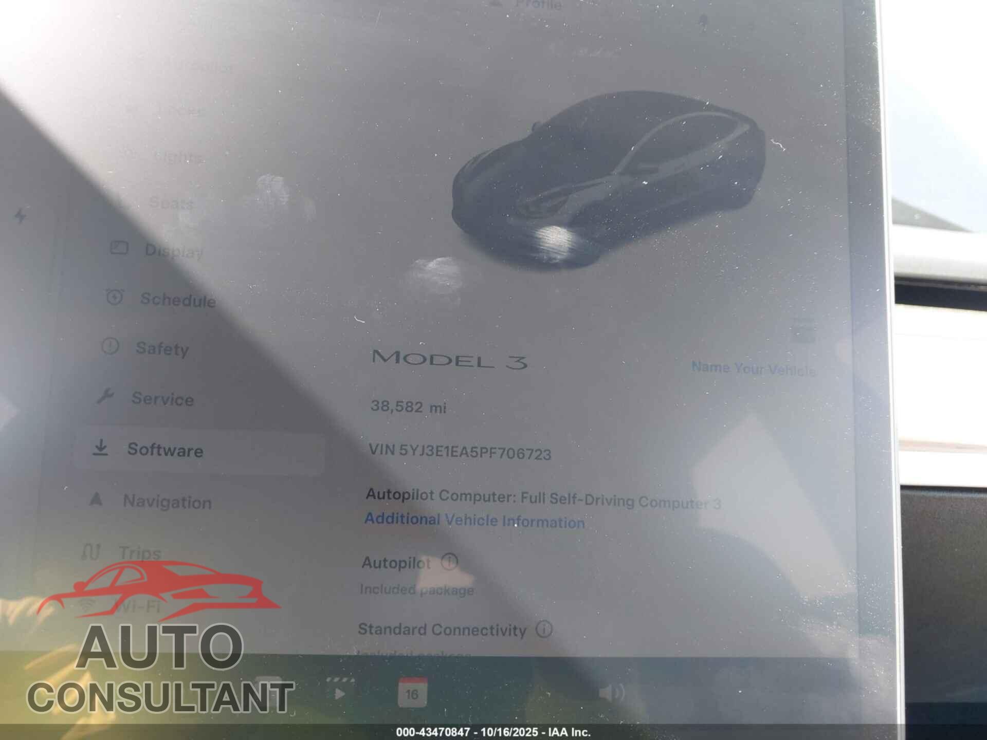TESLA MODEL 3 2023 - 5YJ3E1EA5PF706723