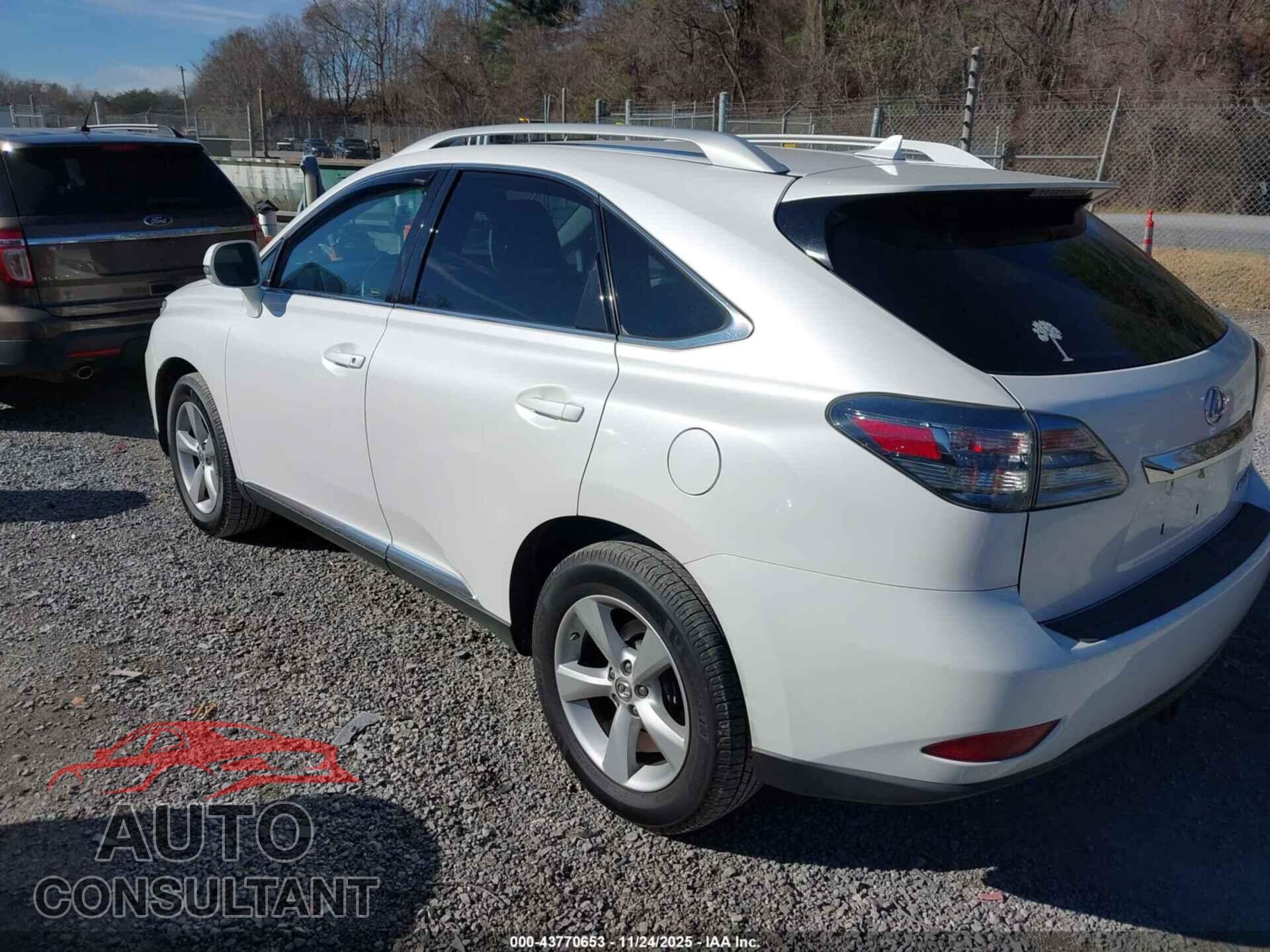 LEXUS RX 350 2012 - 2T2BK1BA4CC146132