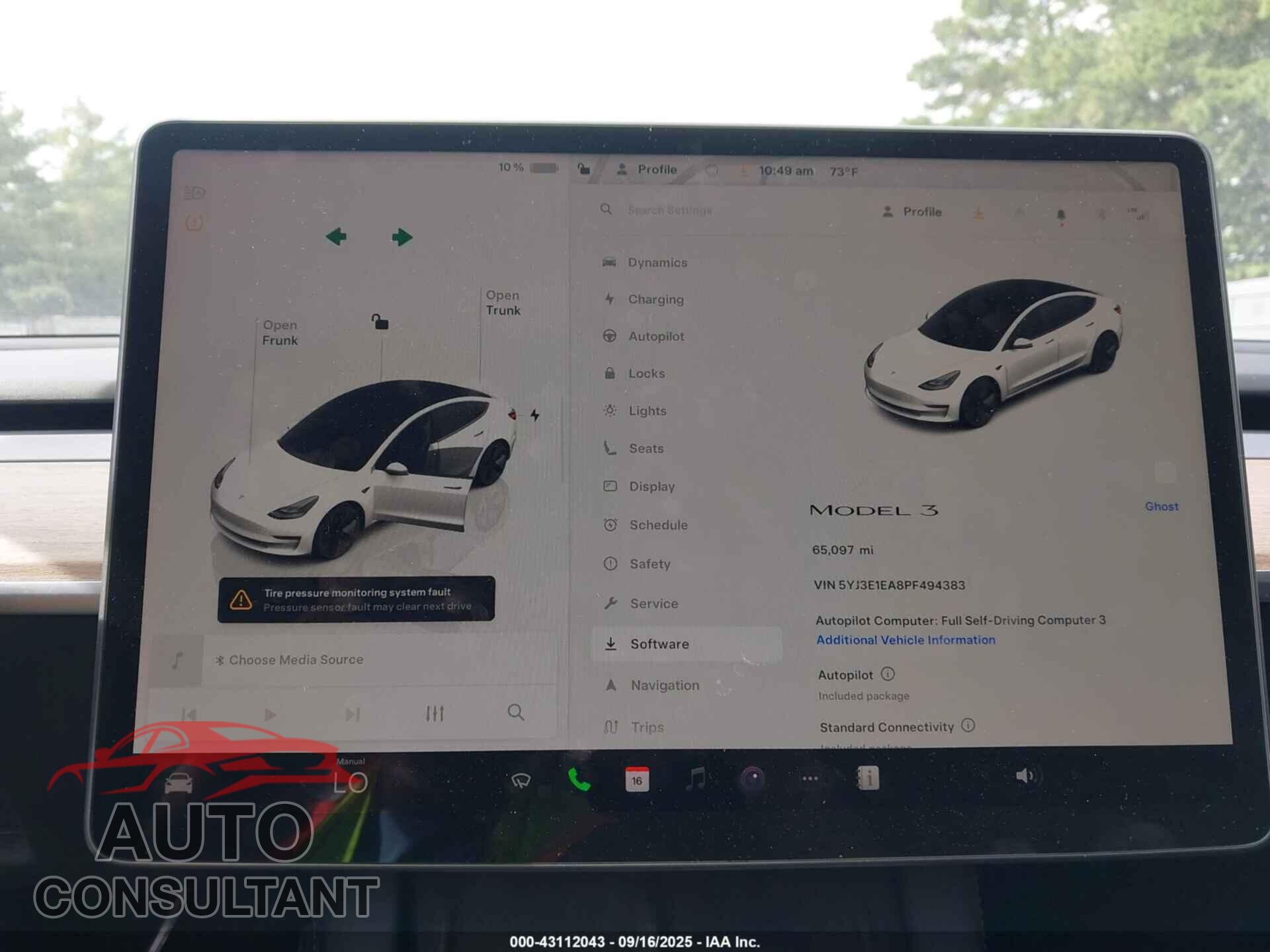 TESLA MODEL 3 2023 - 5YJ3E1EA8PF494383