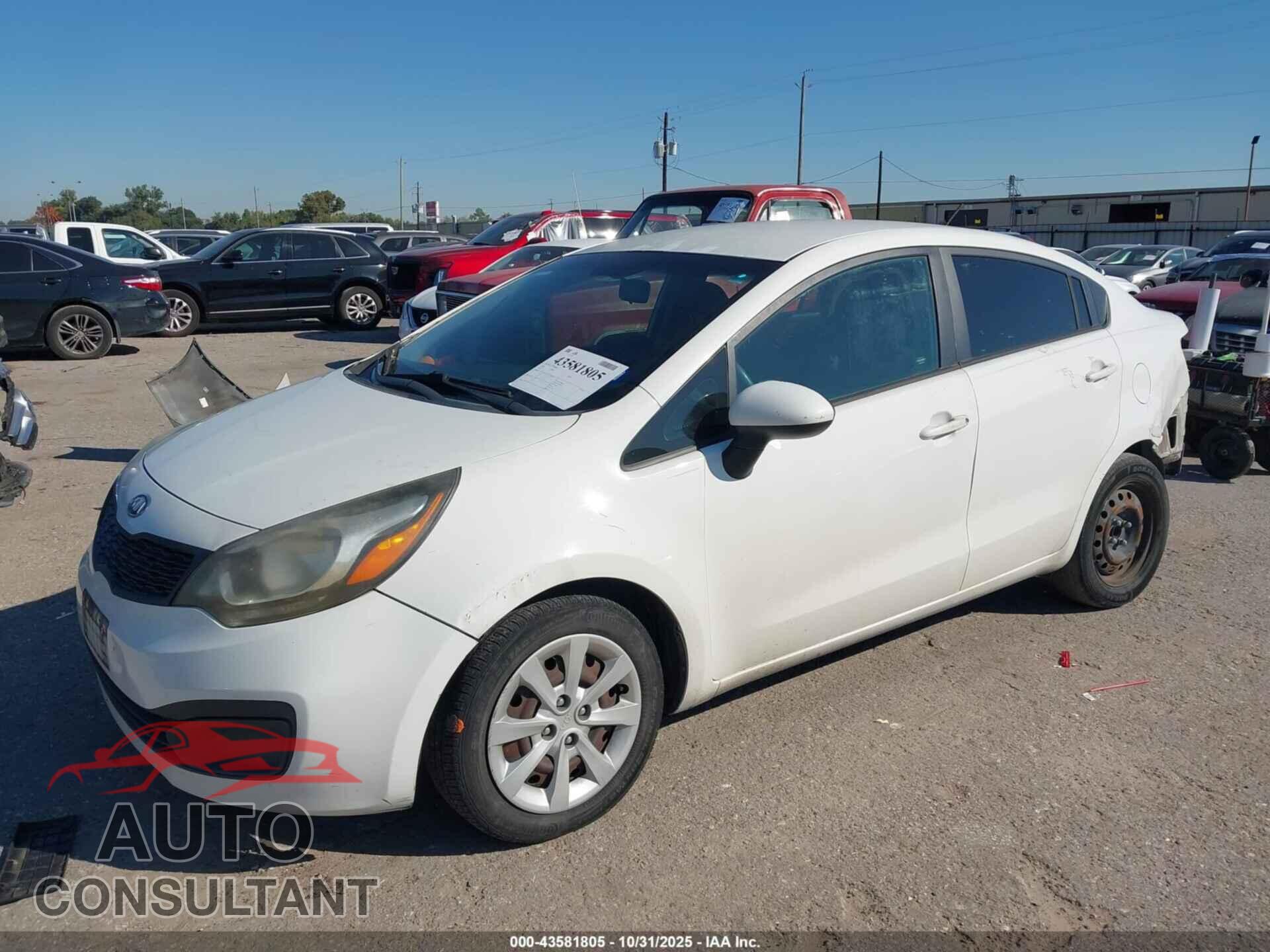 KIA RIO 2013 - KNADM4A35D6221745
