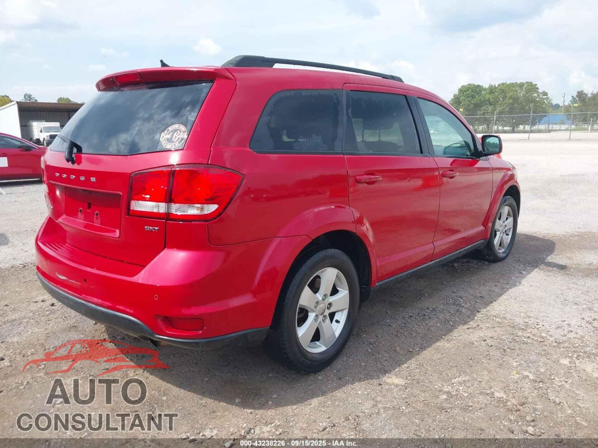 DODGE JOURNEY 2012 - 3C4PDCBBXCT393046
