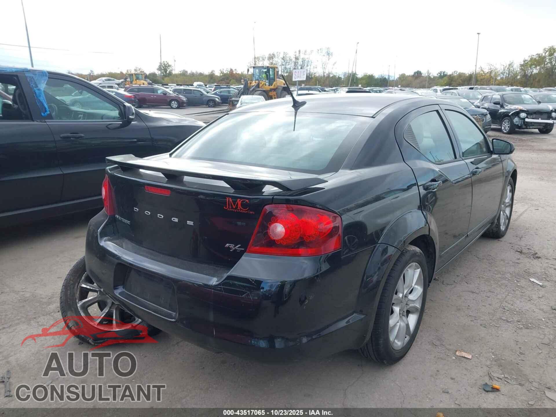 DODGE AVENGER 2013 - 1C3CDZBG4DN608343