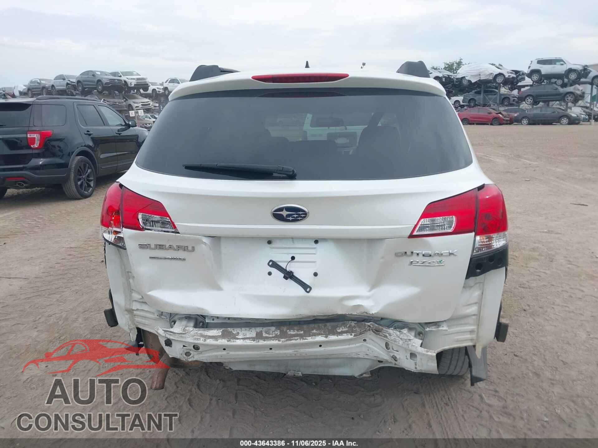 SUBARU OUTBACK 2011 - 4S4BRBFC0B3335607