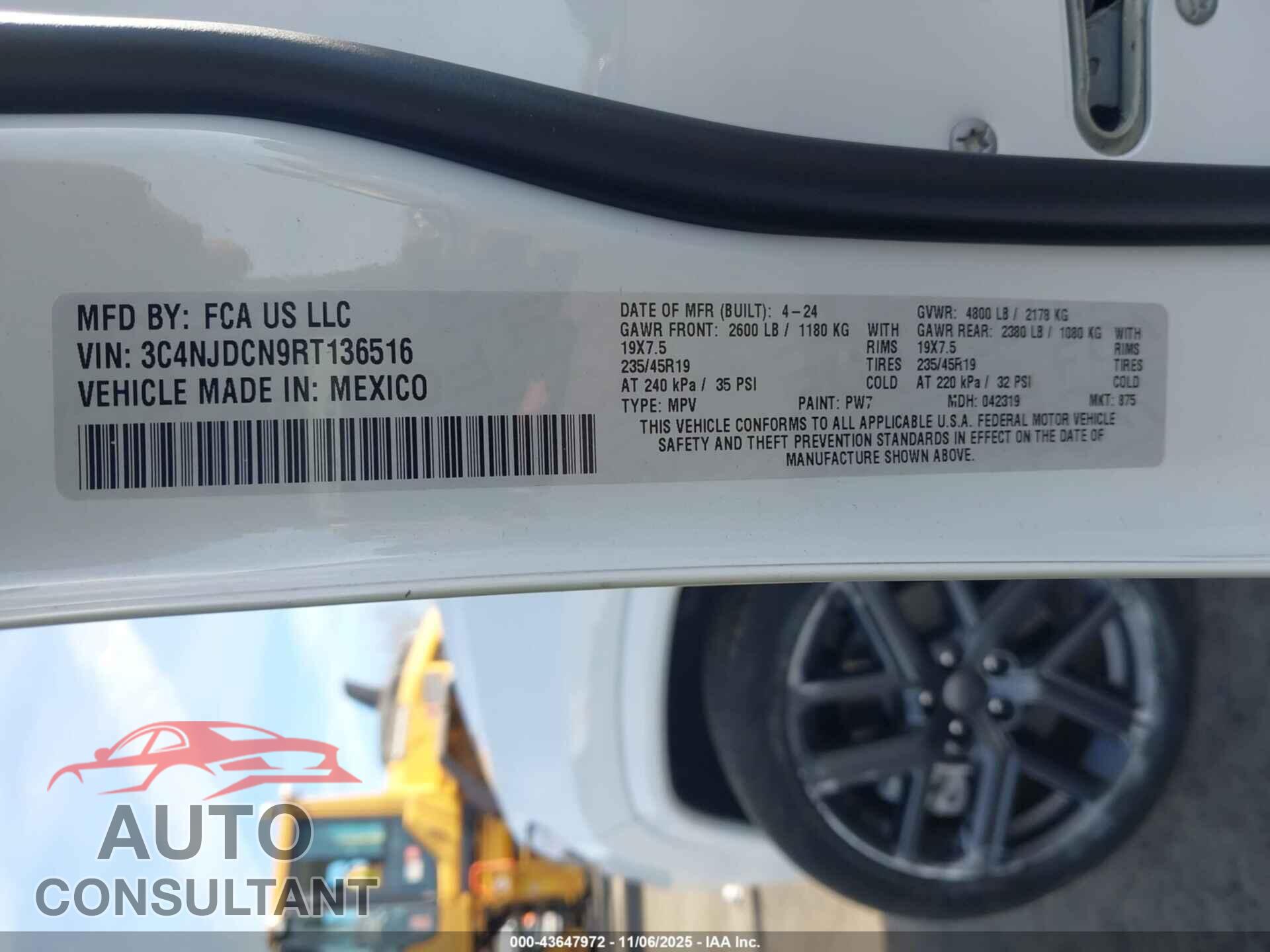 JEEP COMPASS 2024 - 3C4NJDCN9RT136516