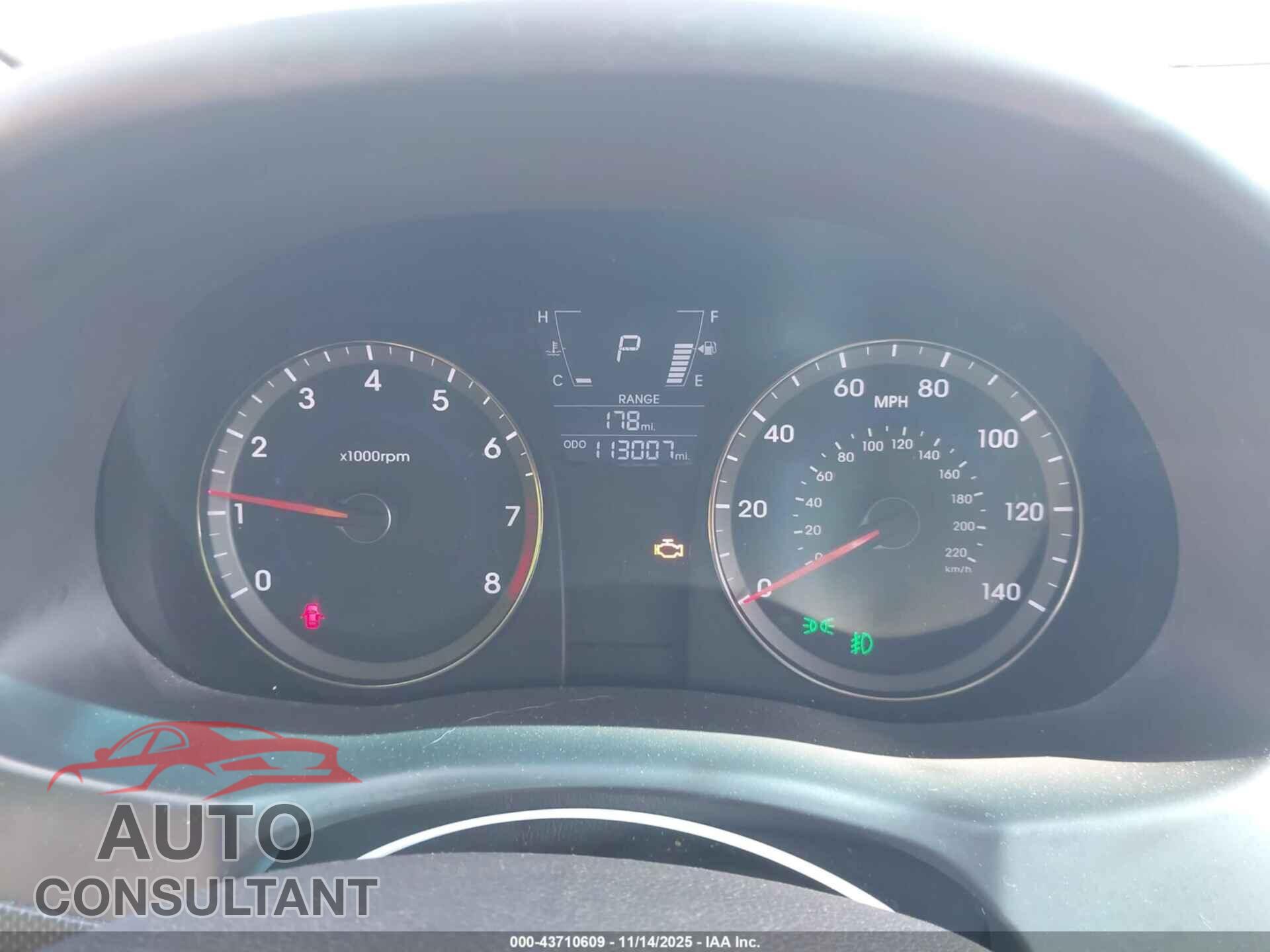 HYUNDAI ACCENT 2013 - KMHCU4AEXDU584193