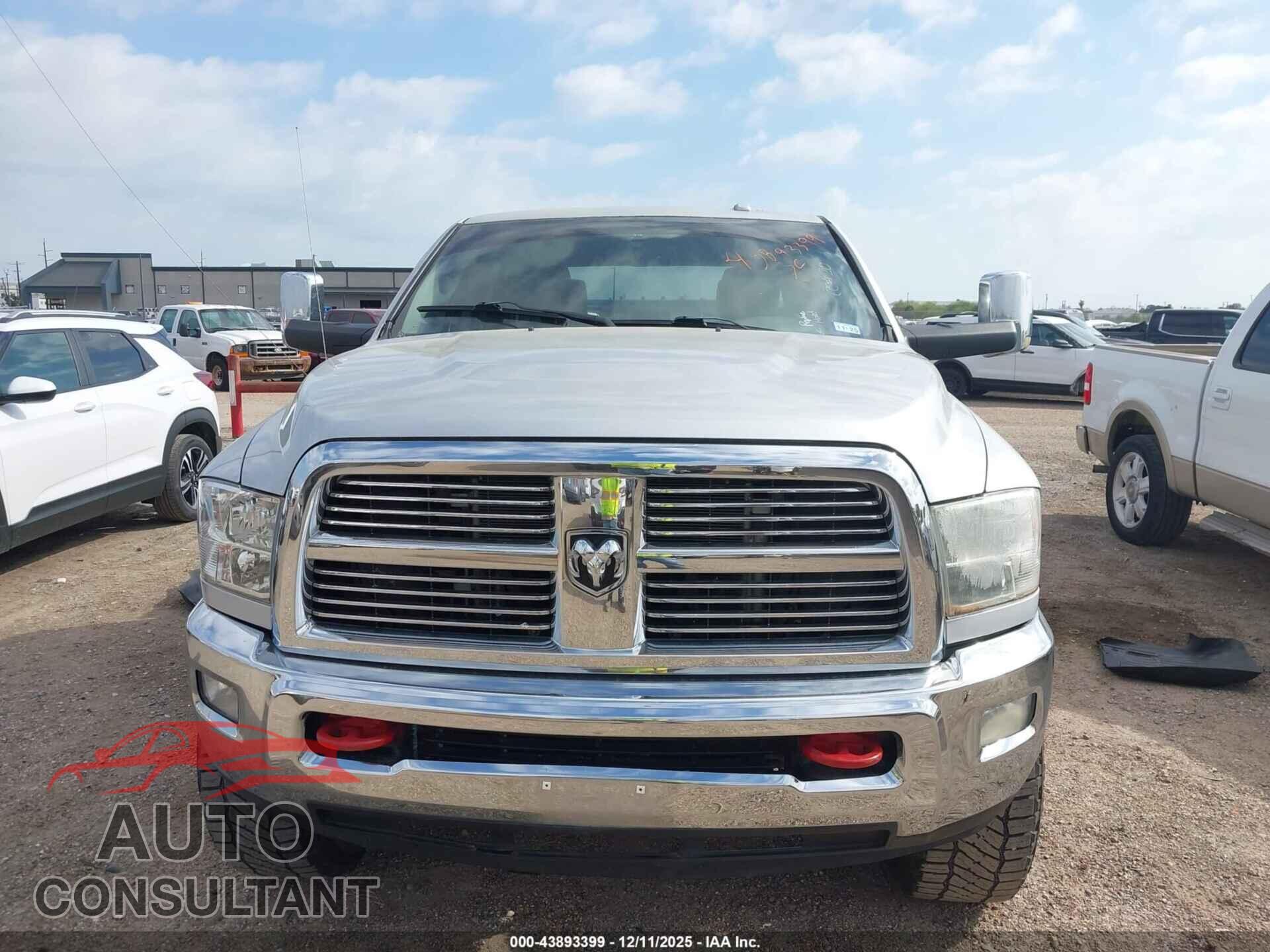 DODGE RAM 2500 2010 - 3D7TT2CT0AG122088