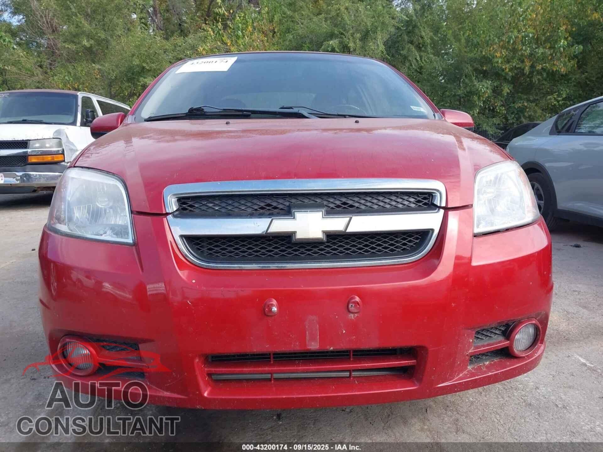 CHEVROLET AVEO 2011 - KL1TG5DE2BB129643