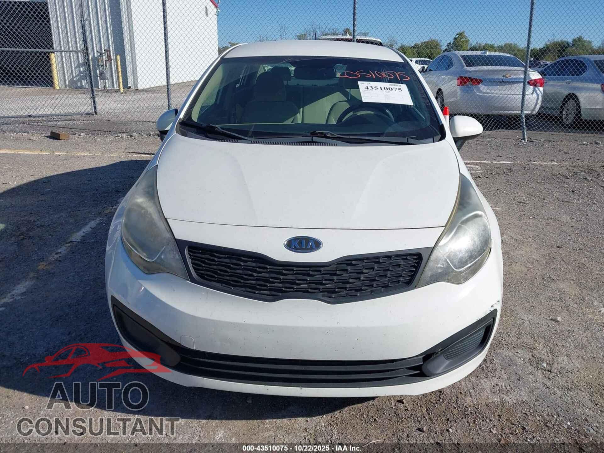 KIA RIO 2012 - KNADM4A30C6055942